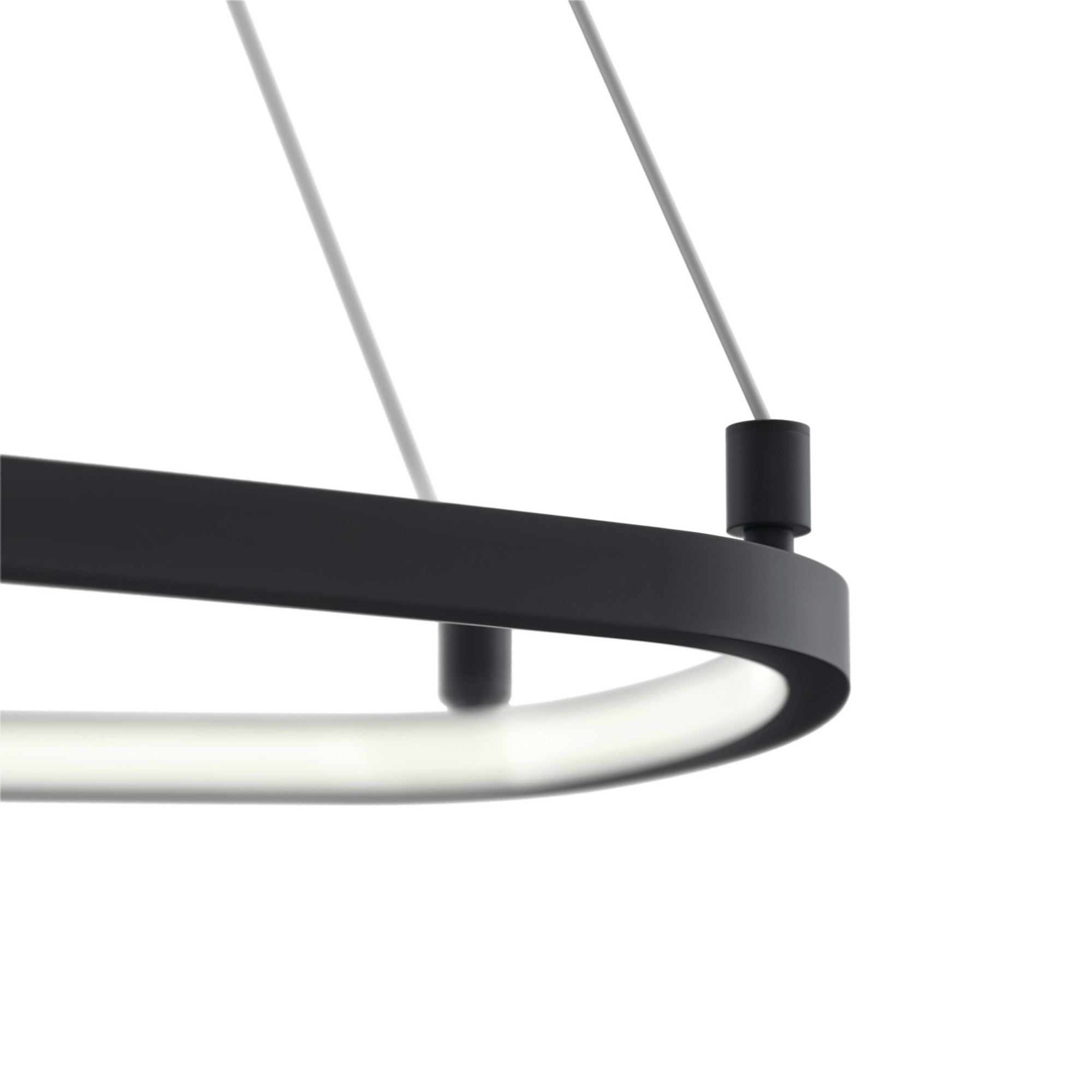 Koloa 41" LED Chandelier, Matte Black Finish - Bees Lighting