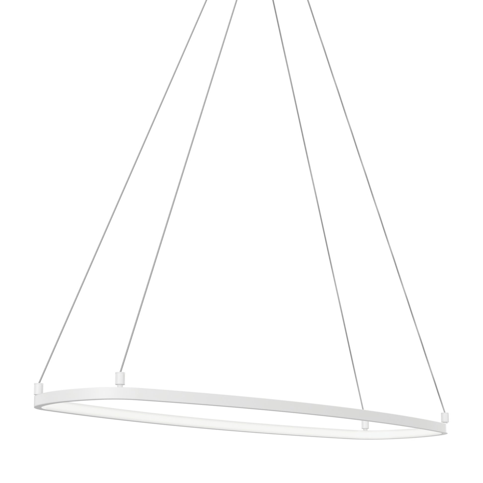 Koloa 41" LED Chandelier, White Finish - Bees Lighting
