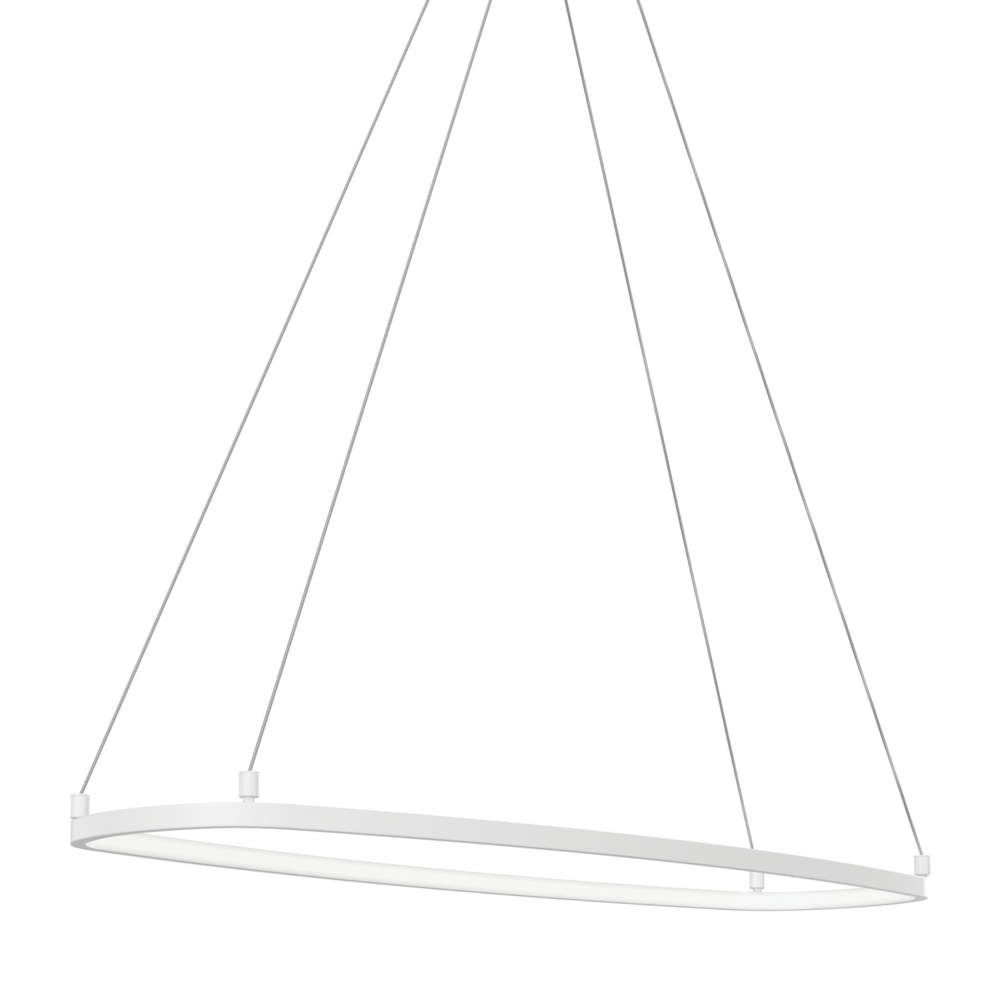Koloa 41" LED Chandelier, White Finish - Bees Lighting