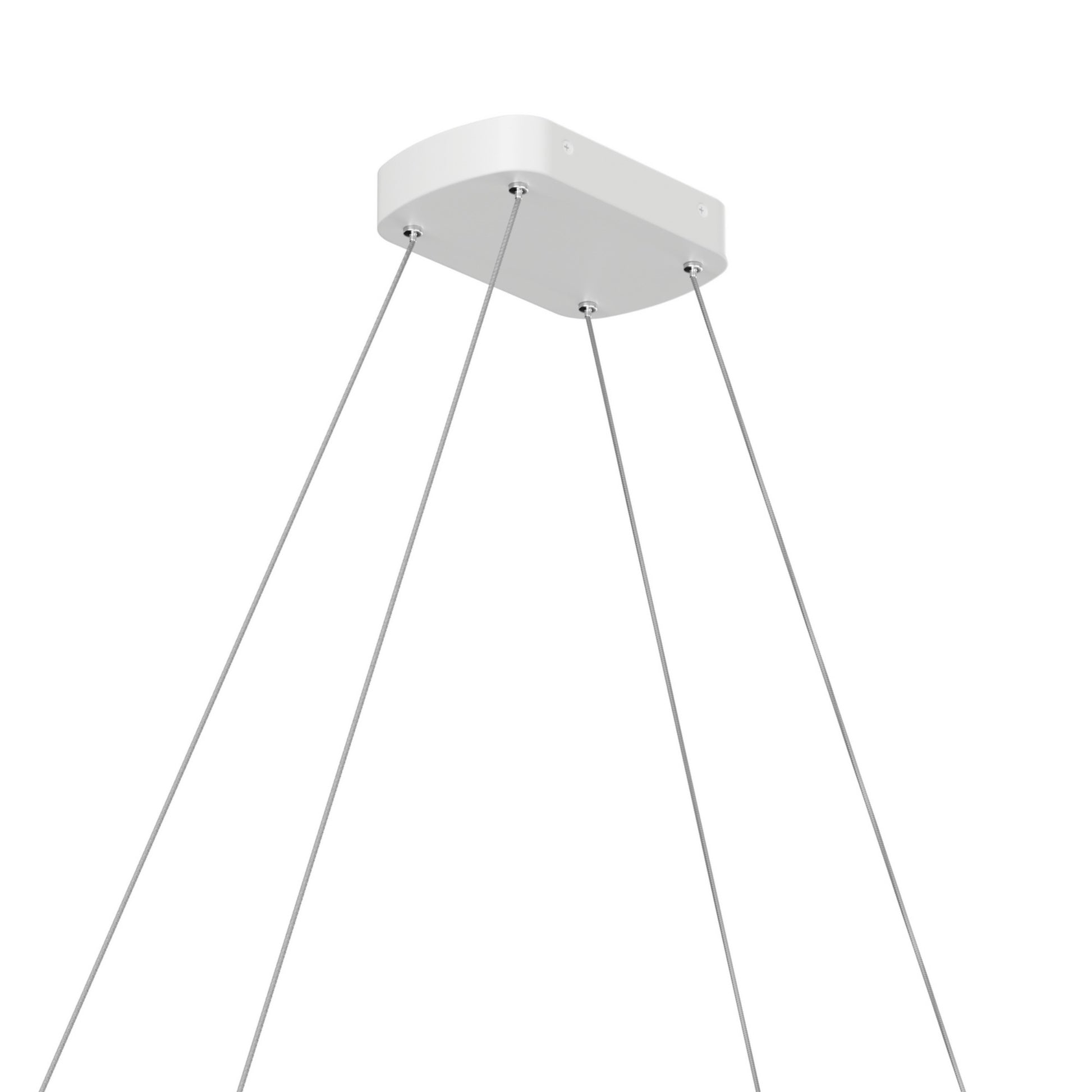 Koloa 41" LED Chandelier, White Finish - Bees Lighting