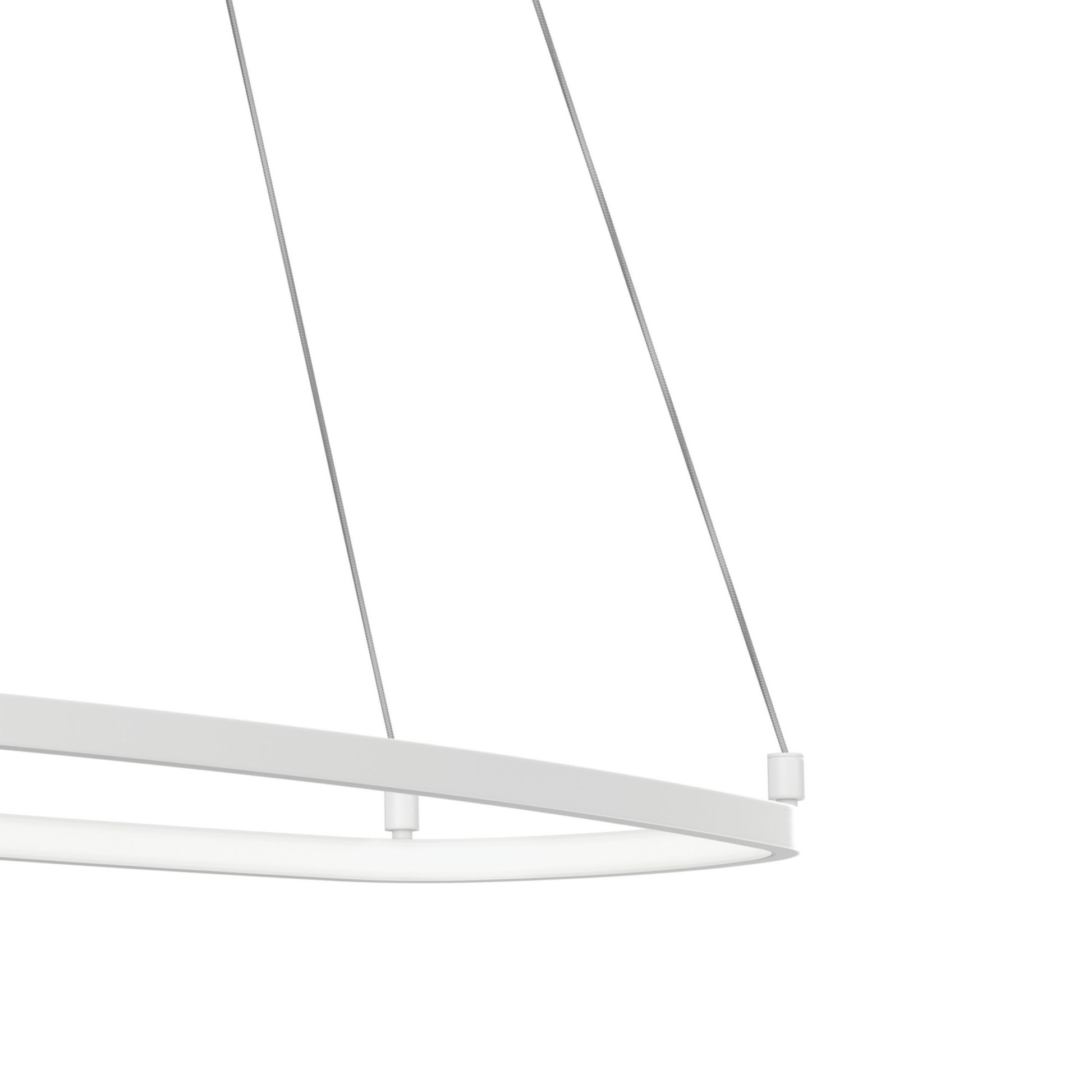 Koloa 41" LED Chandelier, White Finish - Bees Lighting