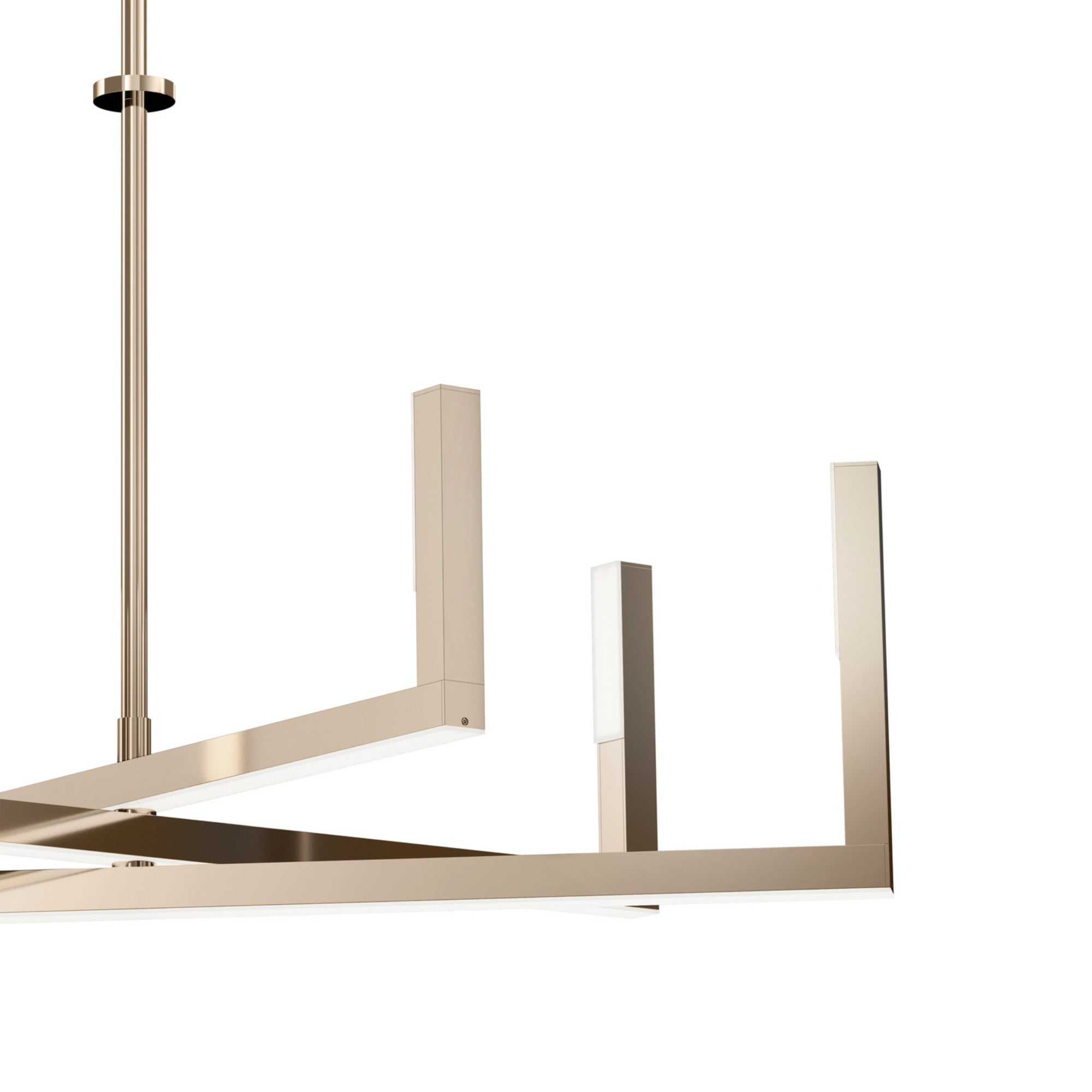 Priam 28" LED Chandelier, Polished Nickel Finish - Bees Lighting