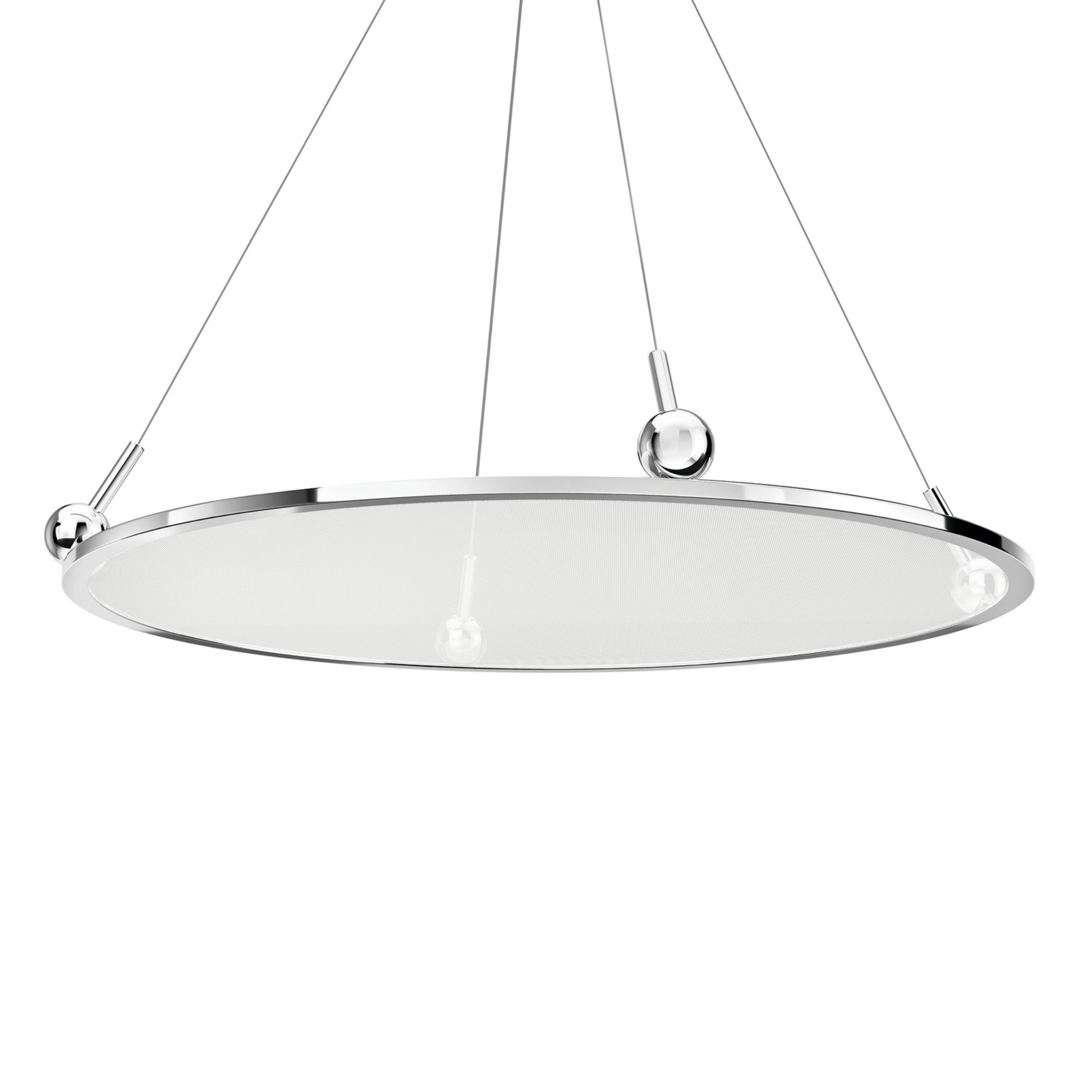 Jovian 30" LED Chandelier, Chrome Finish - Bees Lighting