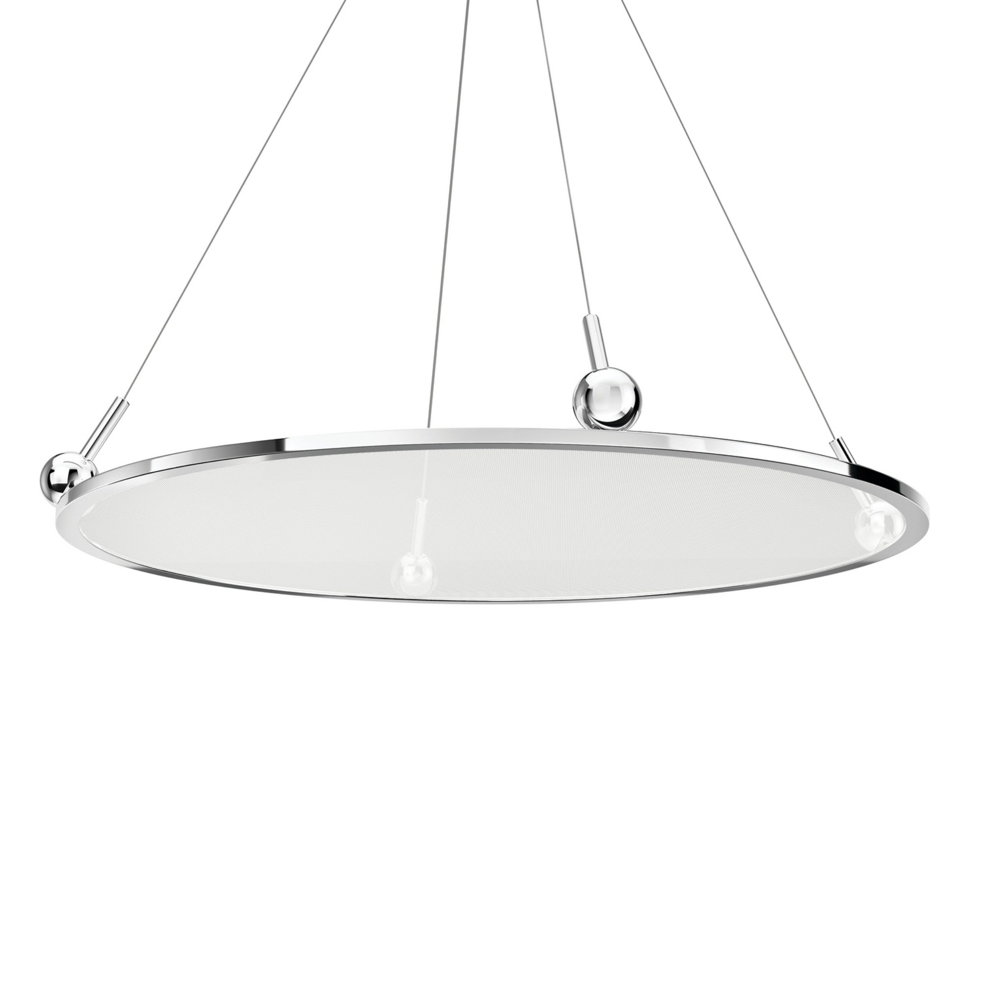 Jovian 30" LED Chandelier, Chrome Finish - Bees Lighting