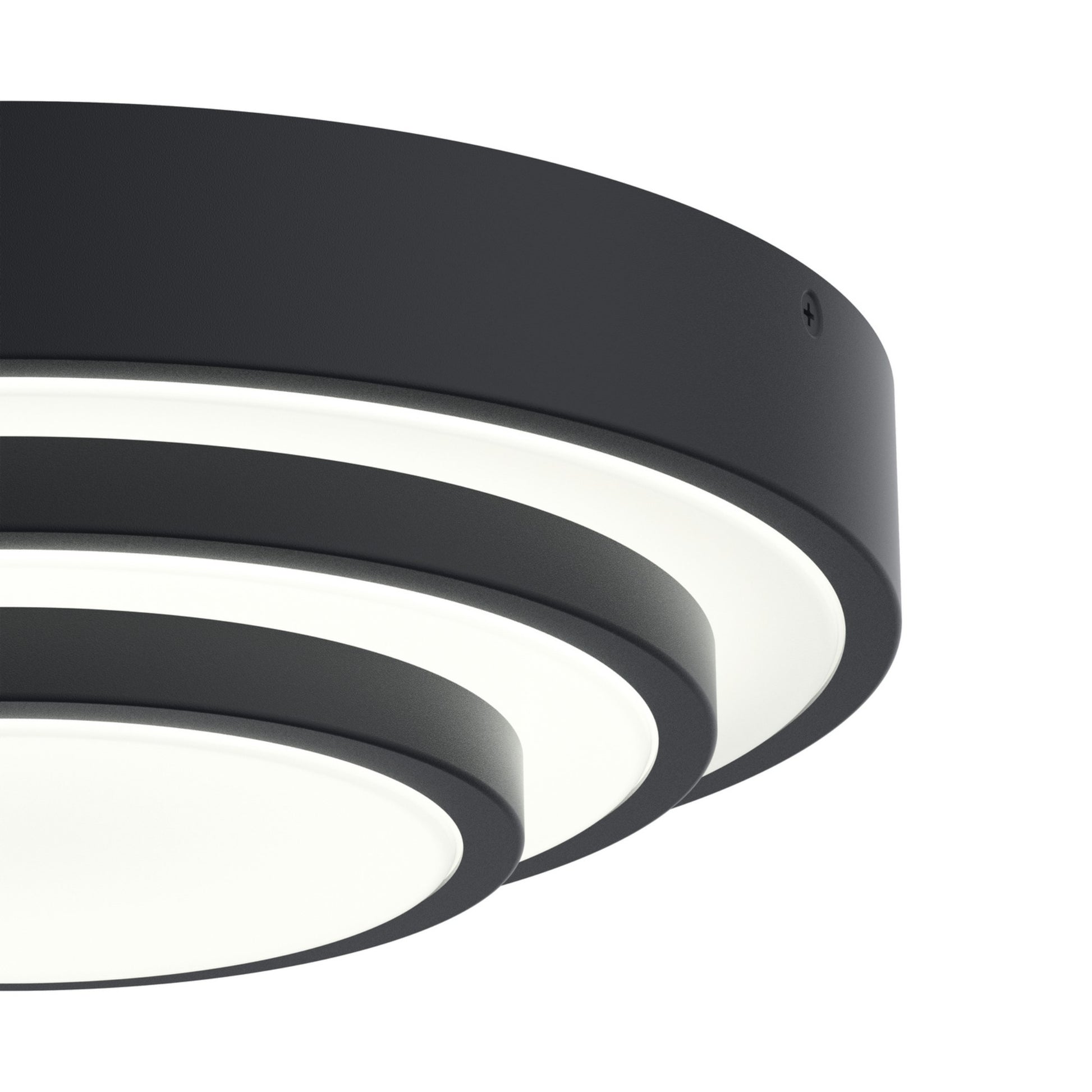 Dombard 14" LED Flush Mount, Matte Black Finish - Bees Lighting