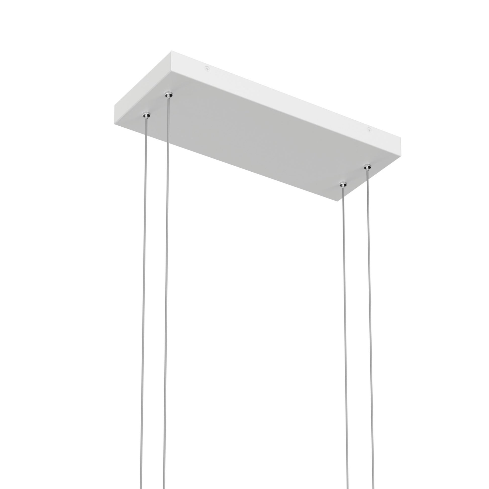 Jestin 38" LED Linear Chandelier, White Finish - Bees Lighting