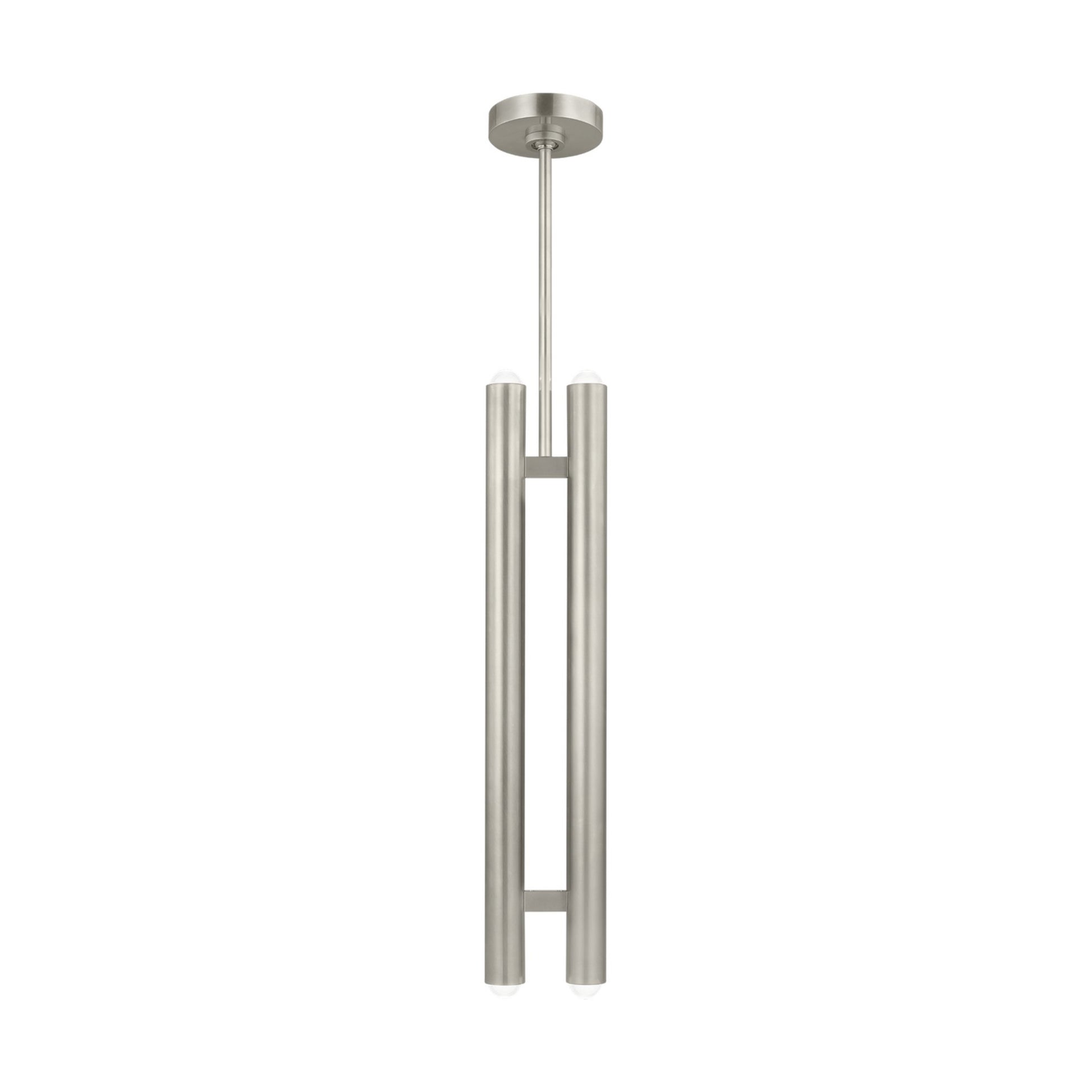 Ebell 5" LED 2-Light Pendant, 120V, Antique Nickel Finish - Bees Lighting