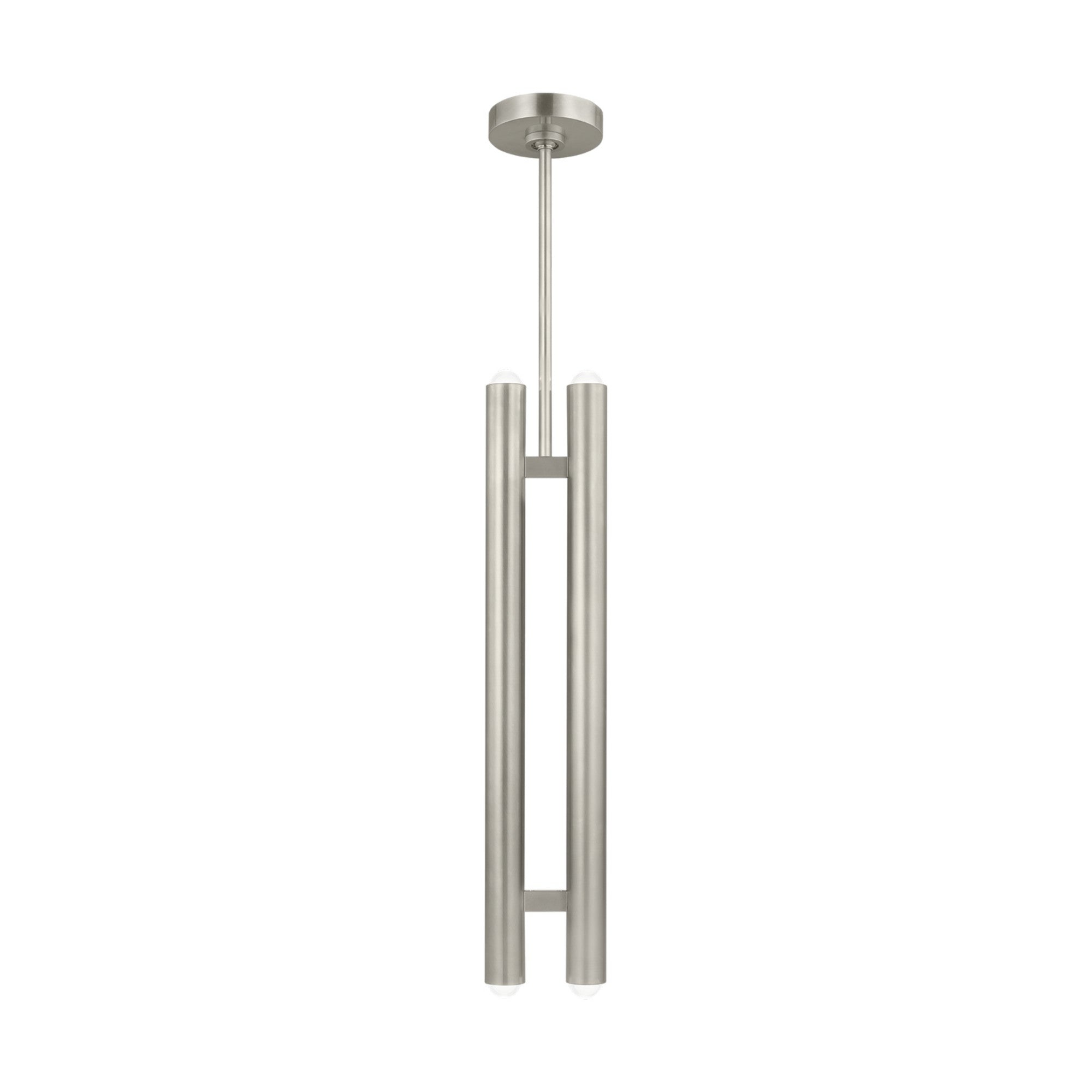 Ebell 5" LED 2-Light Pendant, 120V, Antique Nickel Finish - Bees Lighting