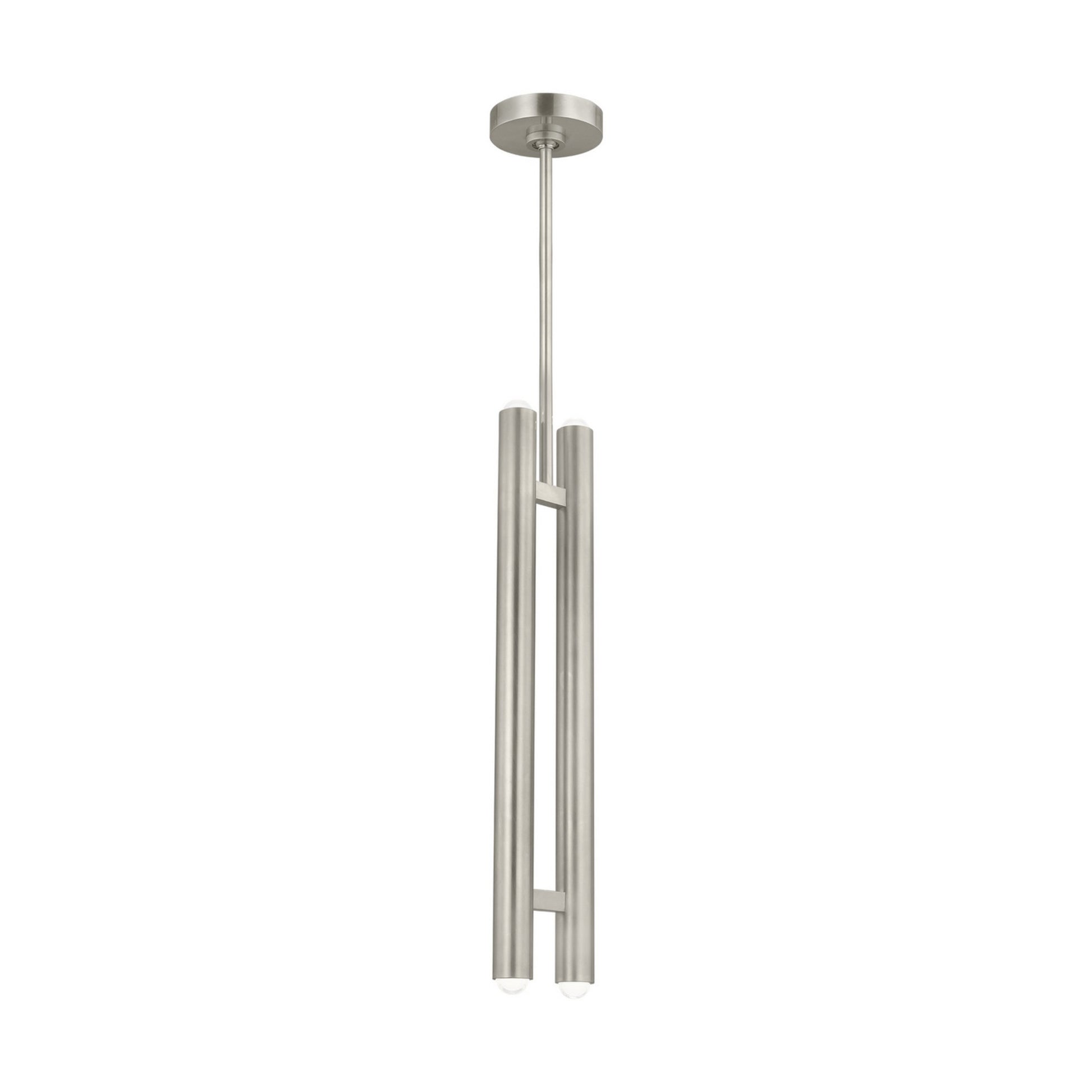 Ebell 5" LED 2-Light Pendant, 120V, Antique Nickel Finish - Bees Lighting