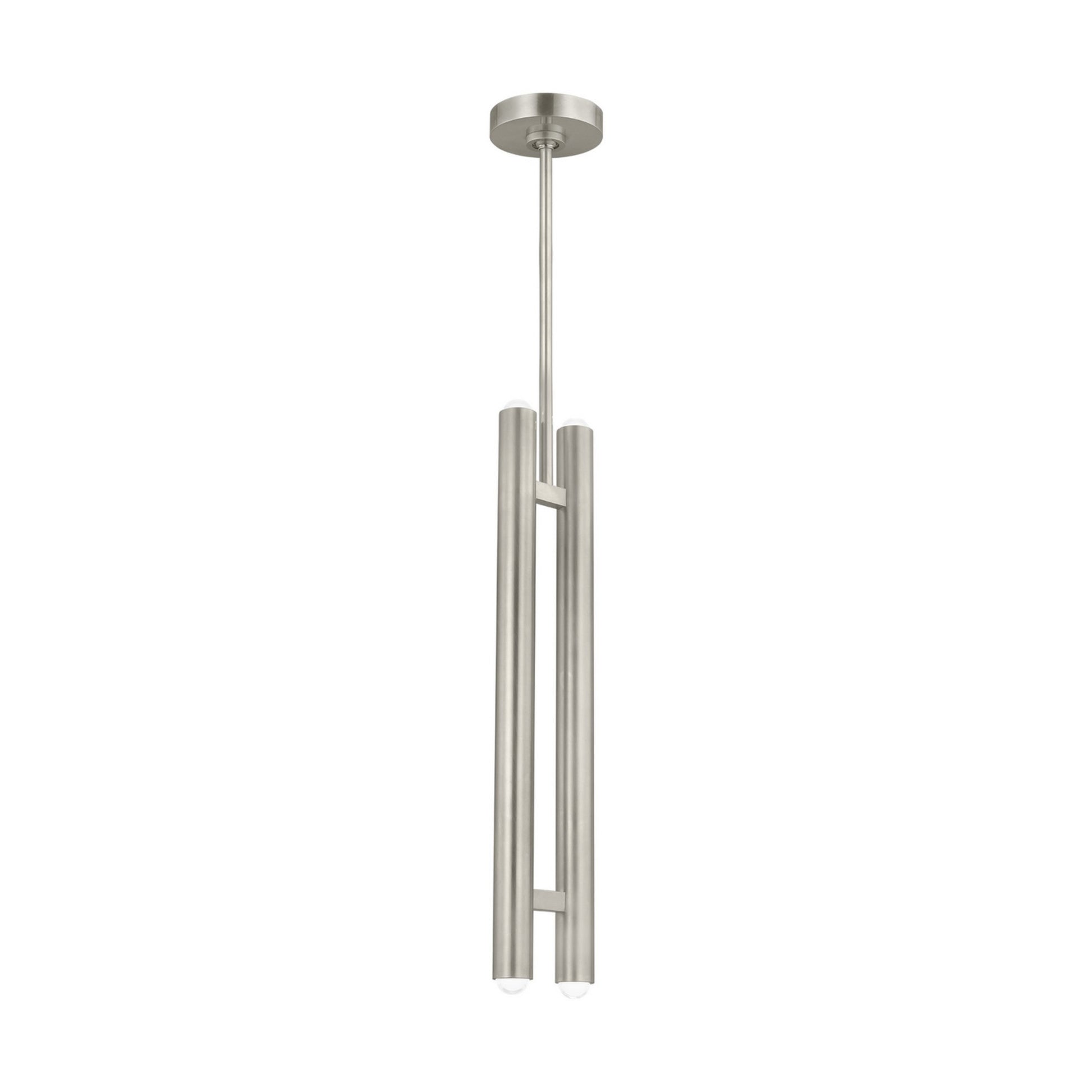 Ebell 5" LED 2-Light Pendant, 120V, Antique Nickel Finish - Bees Lighting