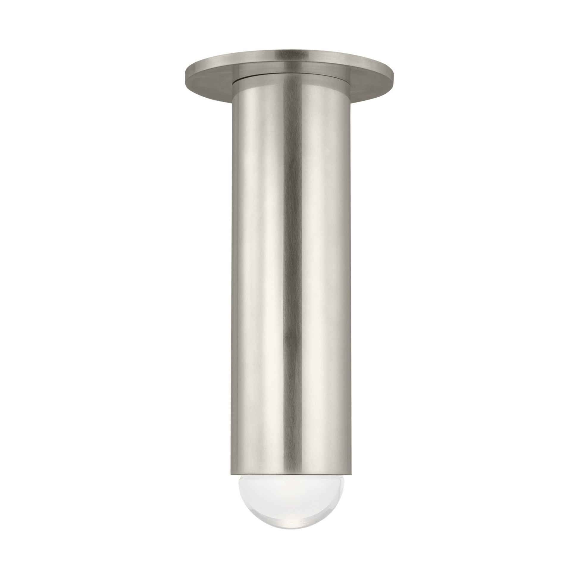 Ebell 10" LED Medium Flush Mount, 120-277V, Antique Nickel Finish - Bees Lighting