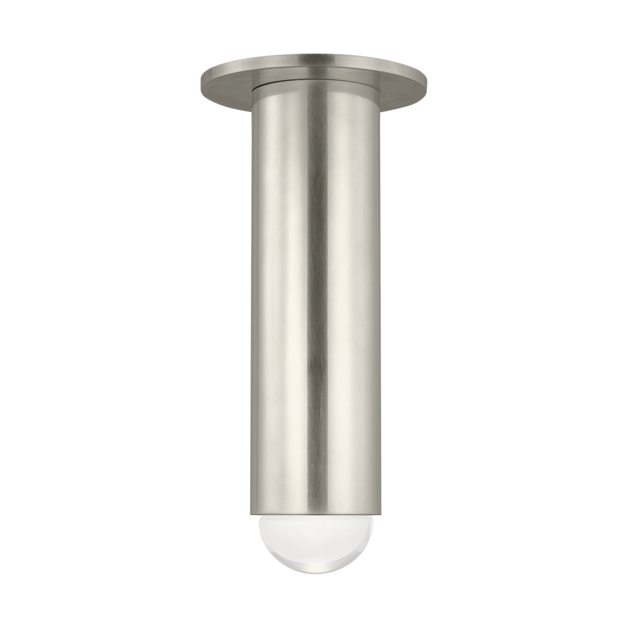 Ebell 10" LED Medium Flush Mount, 120-277V, Antique Nickel Finish - Bees Lighting