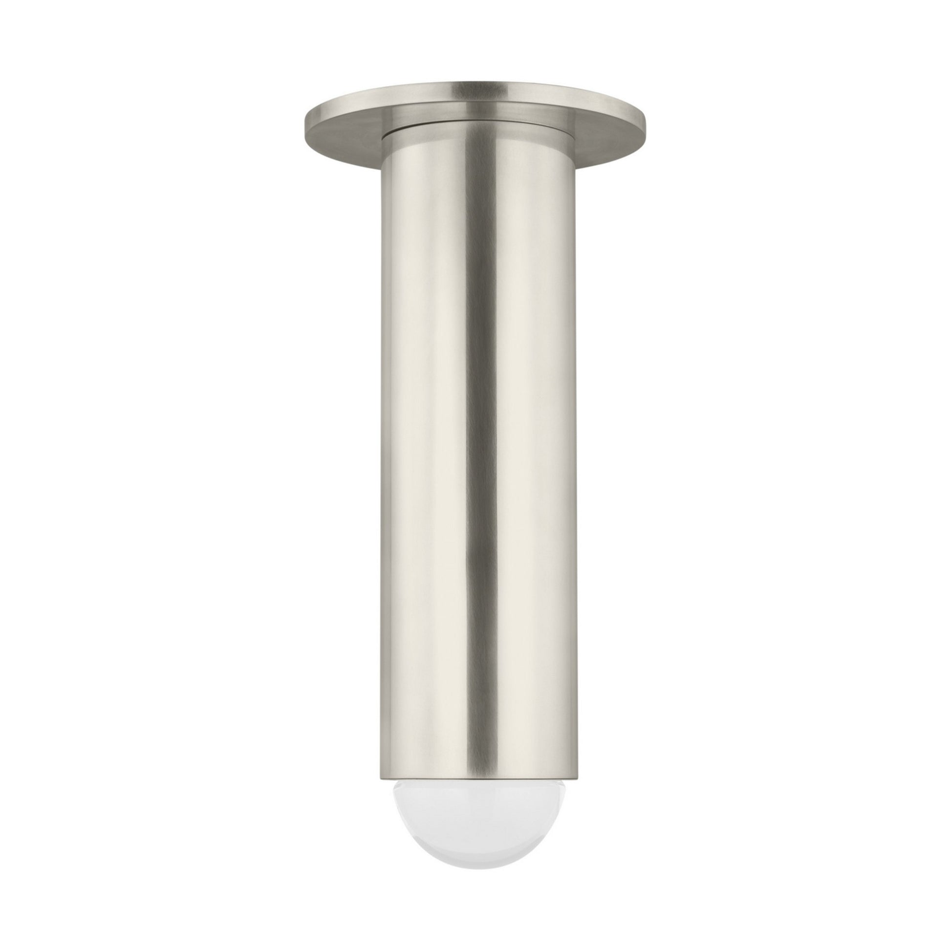 Ebell 10" LED Medium Flush Mount, 120-277V, Antique Nickel Finish - Bees Lighting