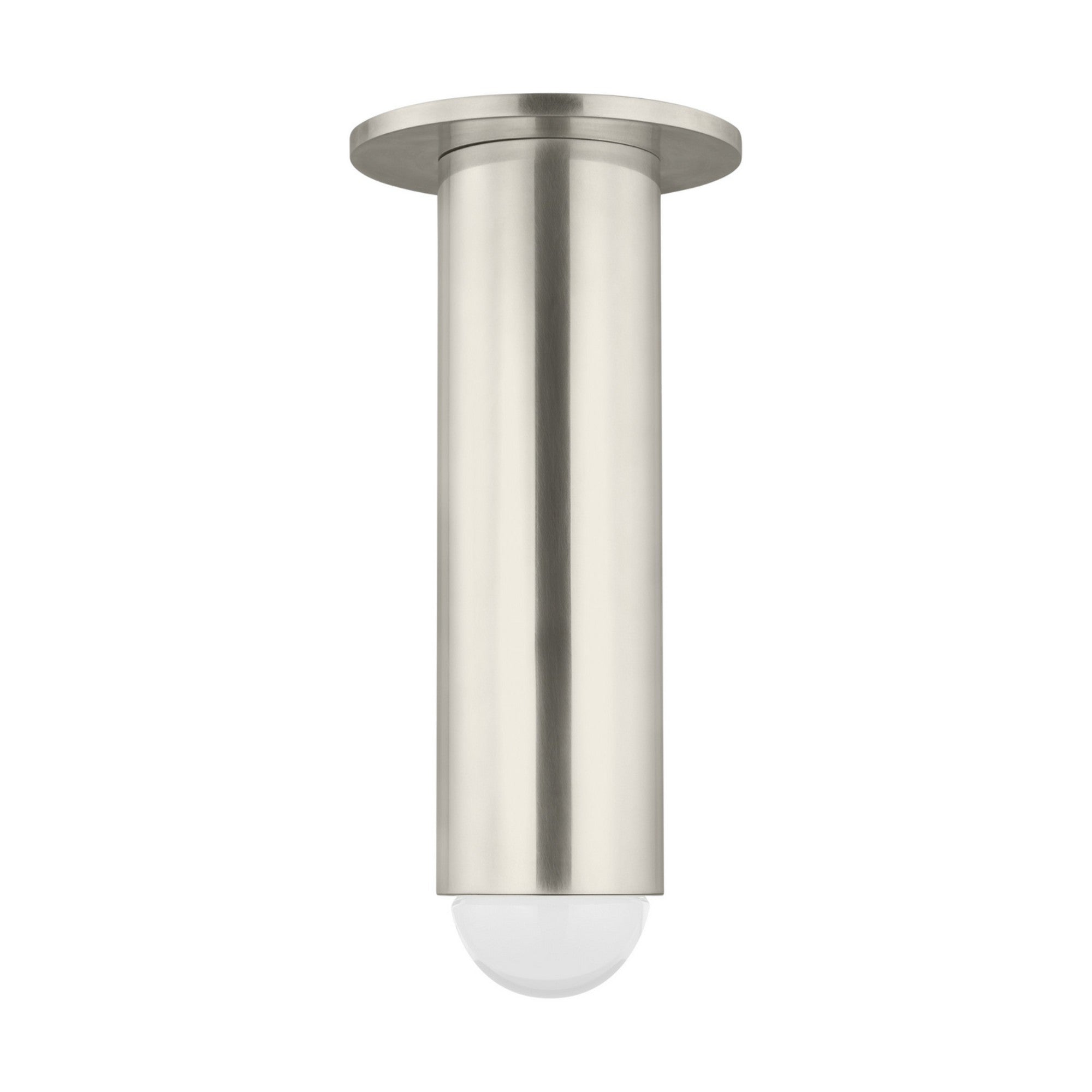 Ebell 10" LED Medium Flush Mount, 120-277V, Antique Nickel Finish - Bees Lighting