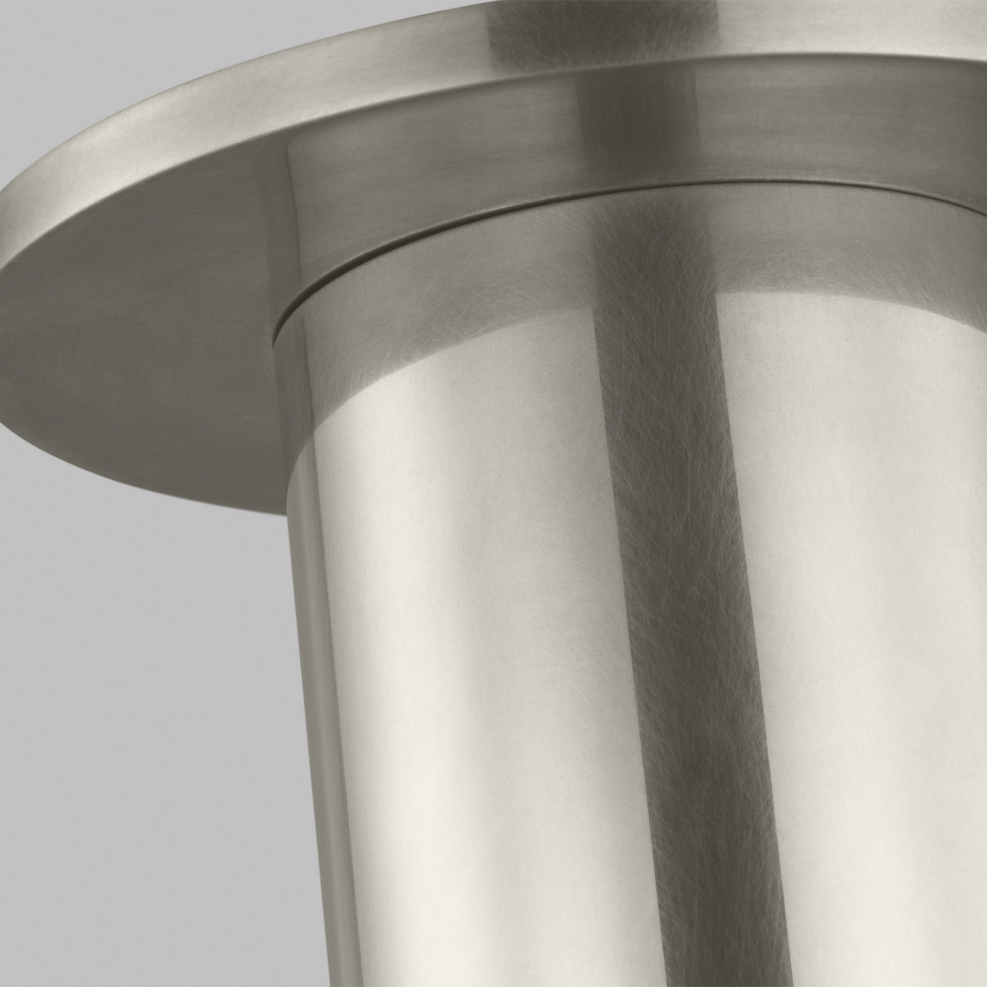 Ebell 10" LED Medium Flush Mount, 120-277V, Antique Nickel Finish - Bees Lighting