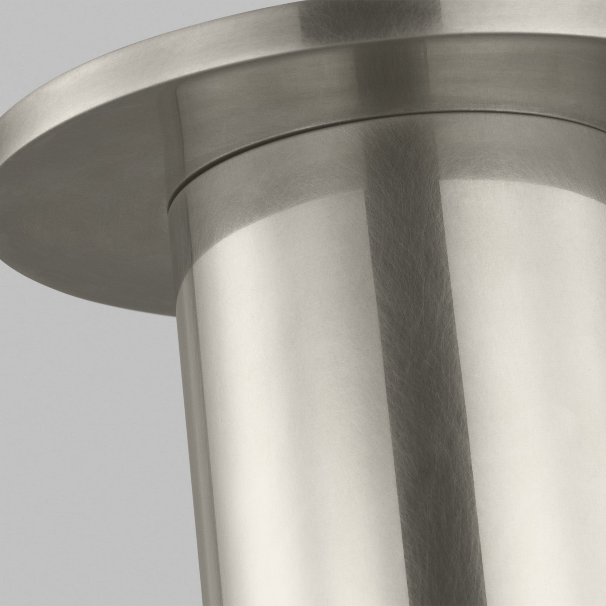 Ebell 10" LED Medium Flush Mount, 120-277V, Antique Nickel Finish - Bees Lighting