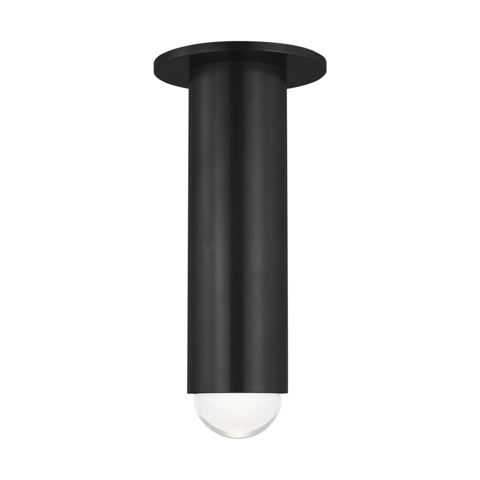 Ebell 10" LED Medium Flush Mount, 120-277V, Dark Bronze Finish - Bees Lighting