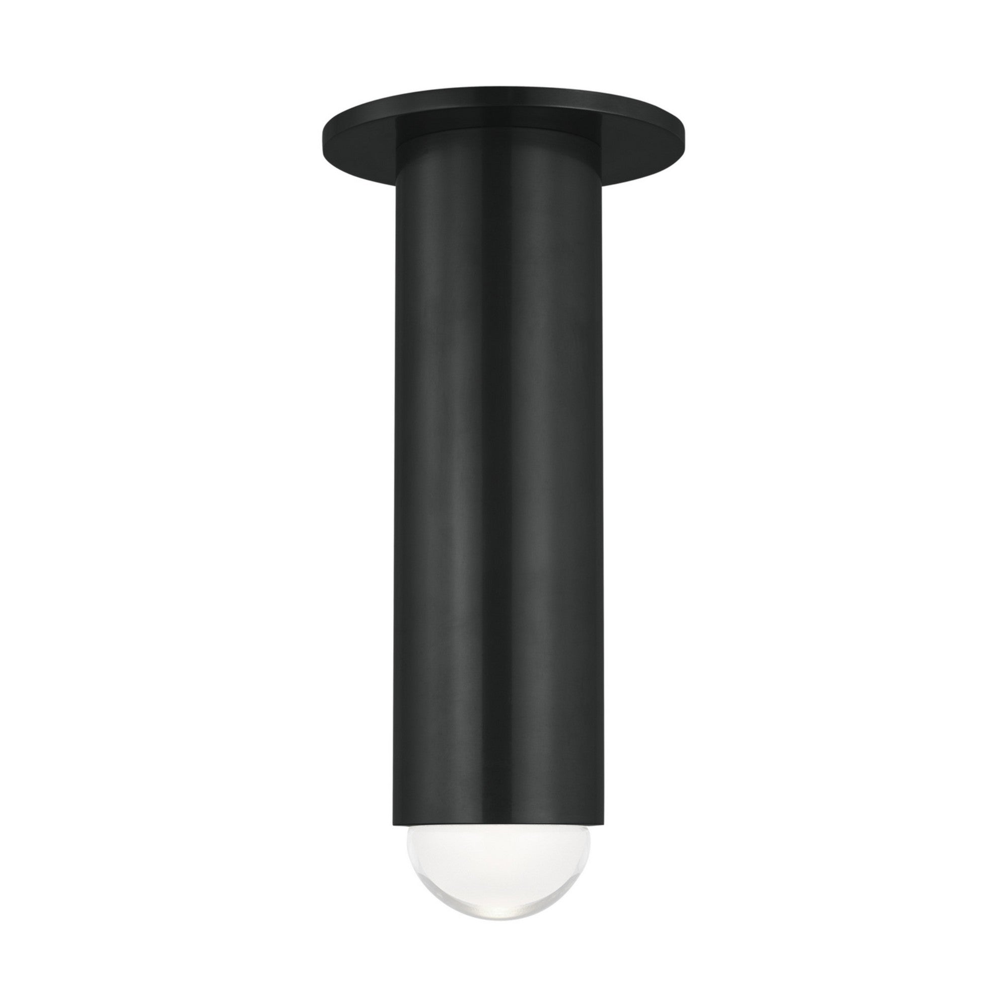 Ebell 10" LED Medium Flush Mount, 120-277V, Dark Bronze Finish - Bees Lighting
