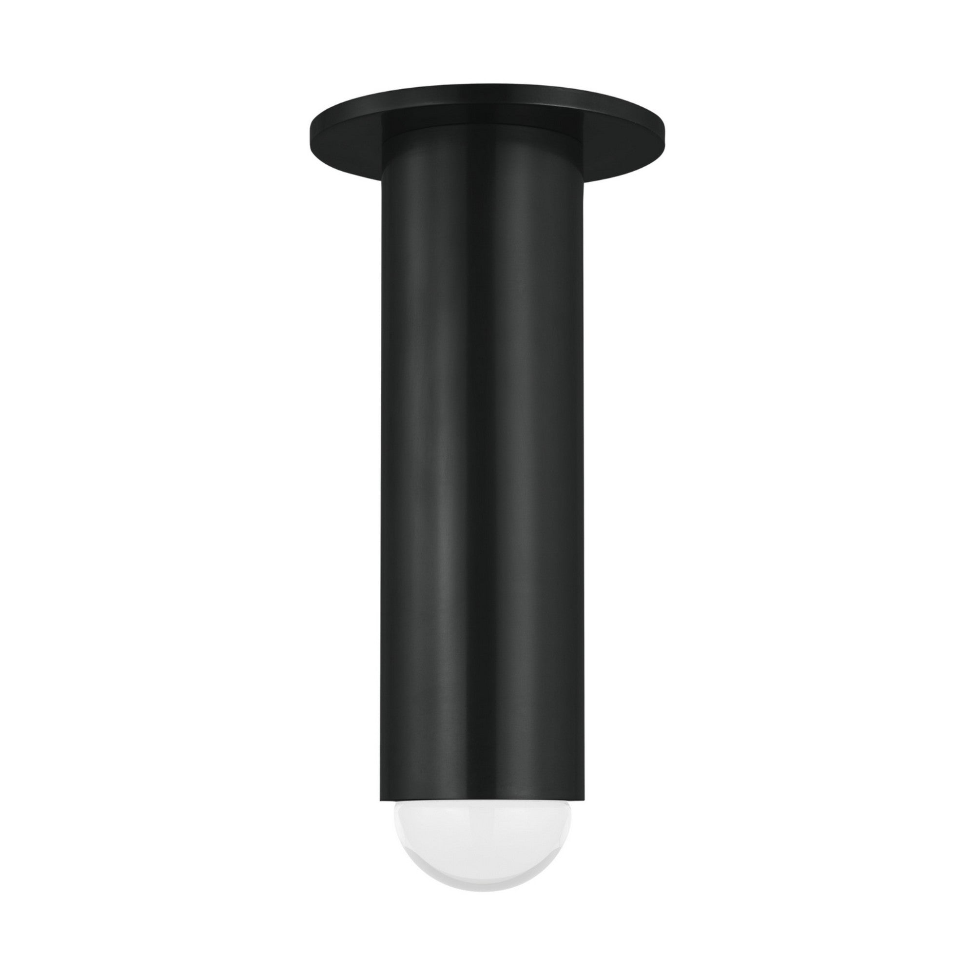 Ebell 10" LED Medium Flush Mount, 120-277V, Dark Bronze Finish - Bees Lighting