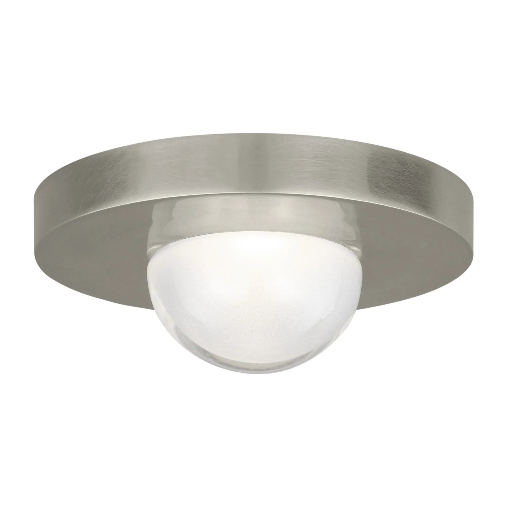 Ebell 5" LED Mini Flush Mount, 120-277V, Antique Nickel Finish - Bees Lighting