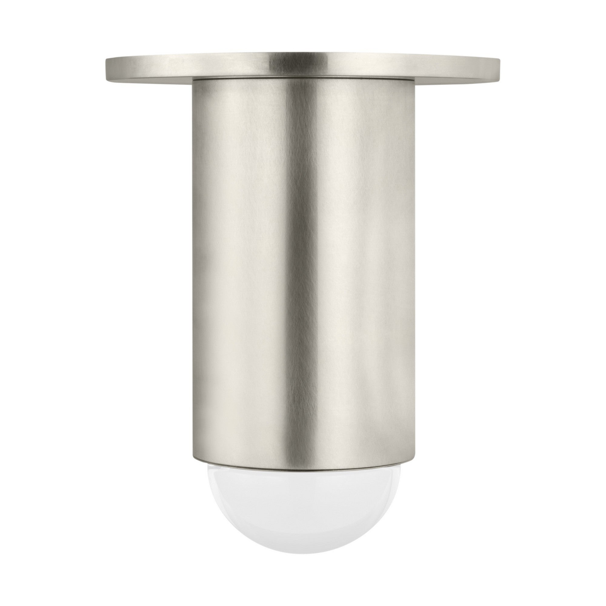 Ebell 6" LED Small Flush Mount, 120-277V, Antique Nickel Finish - Bees Lighting
