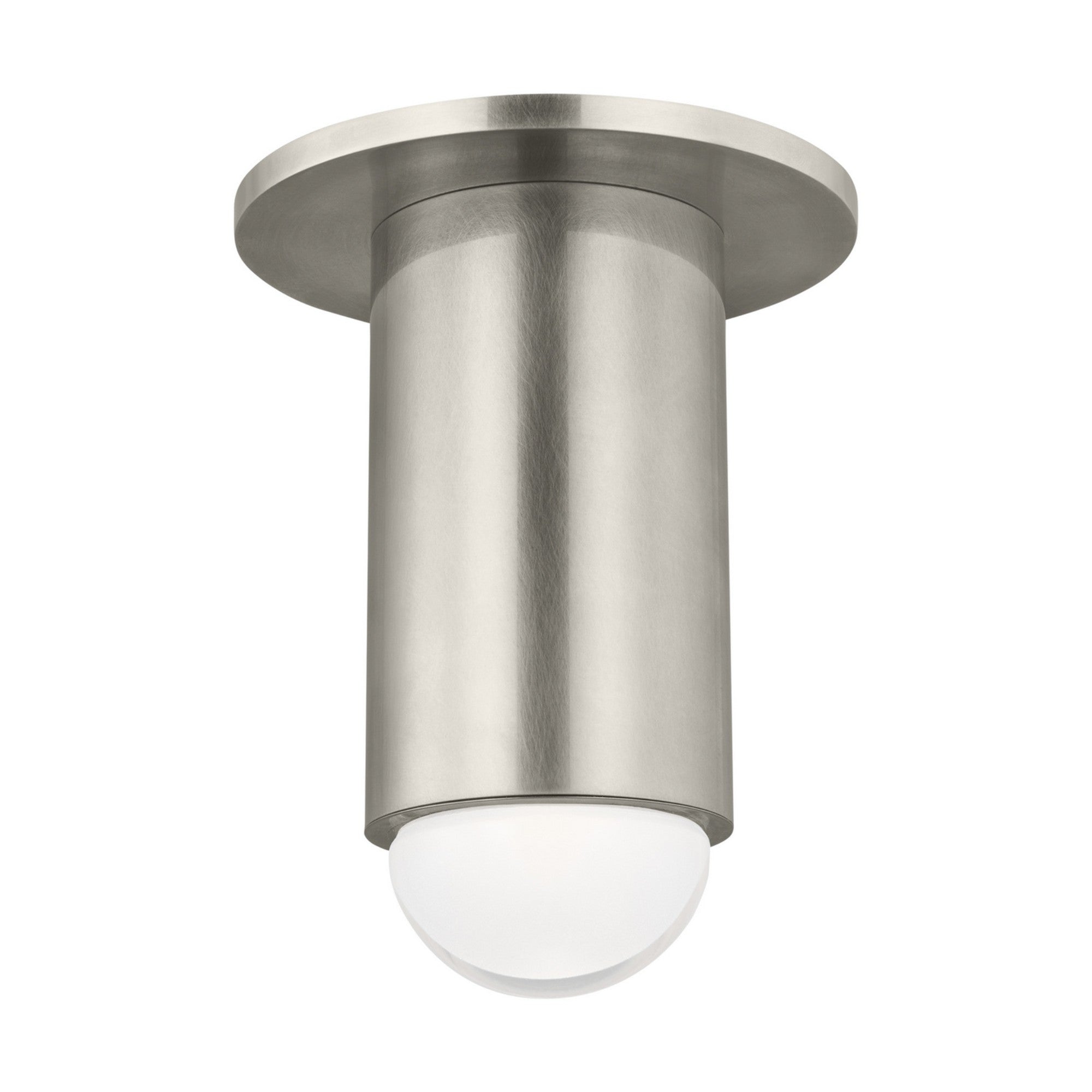 Ebell 6" LED Small Flush Mount, 120-277V, Antique Nickel Finish - Bees Lighting