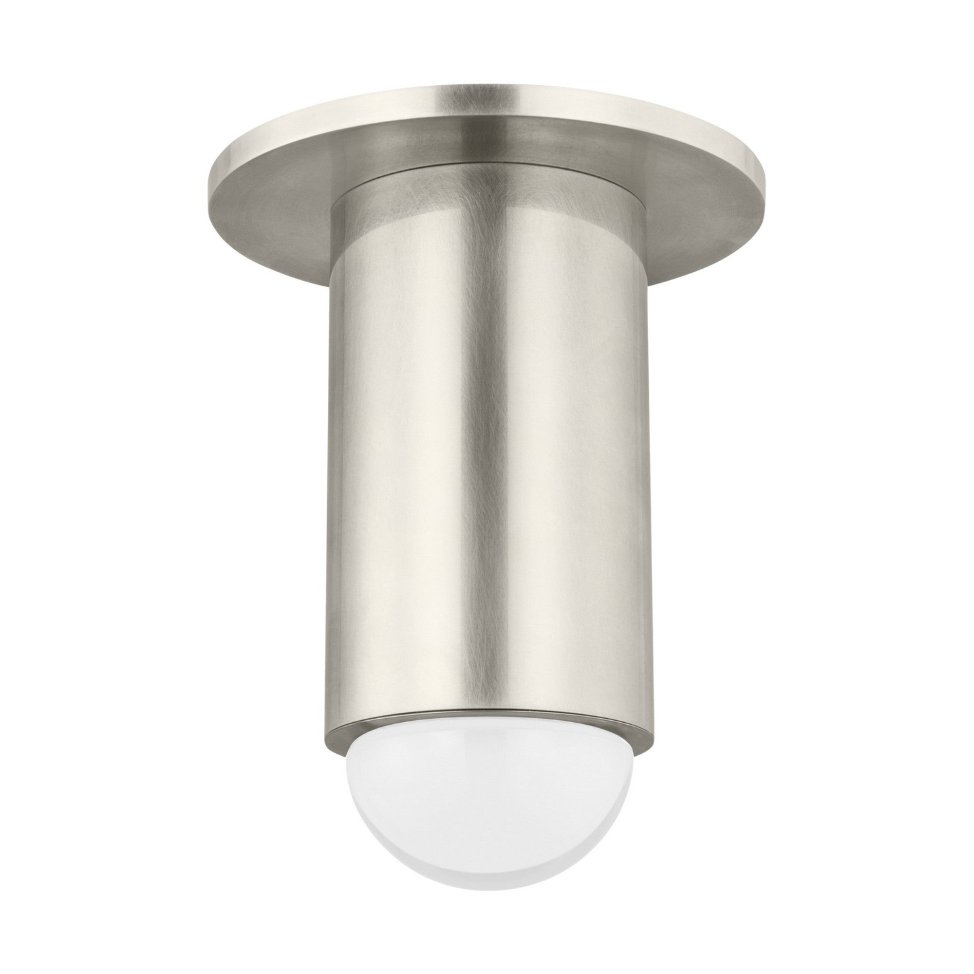 Ebell 6" LED Small Flush Mount, 120-277V, Antique Nickel Finish - Bees Lighting