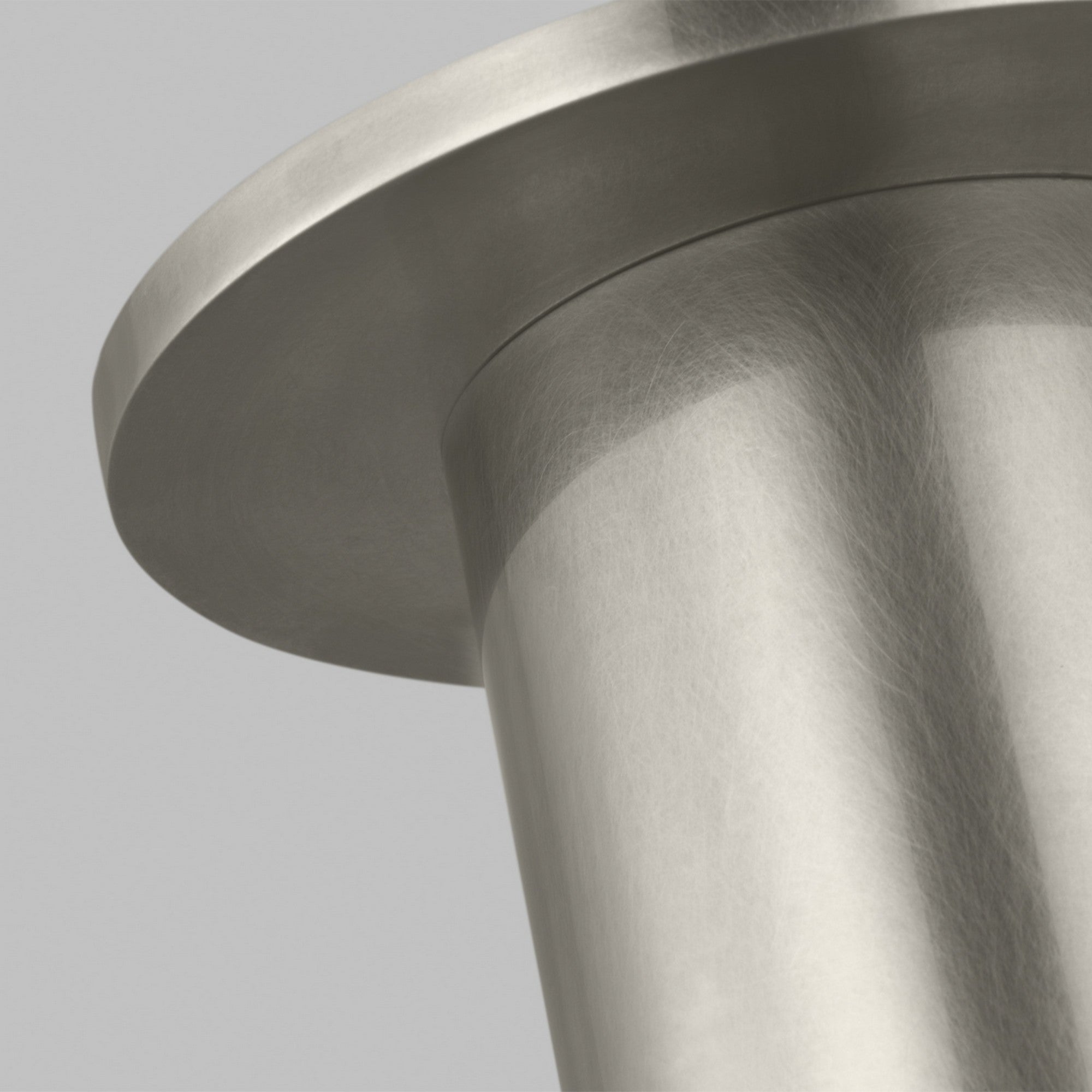 Ebell 6" LED Small Flush Mount, 120-277V, Antique Nickel Finish - Bees Lighting