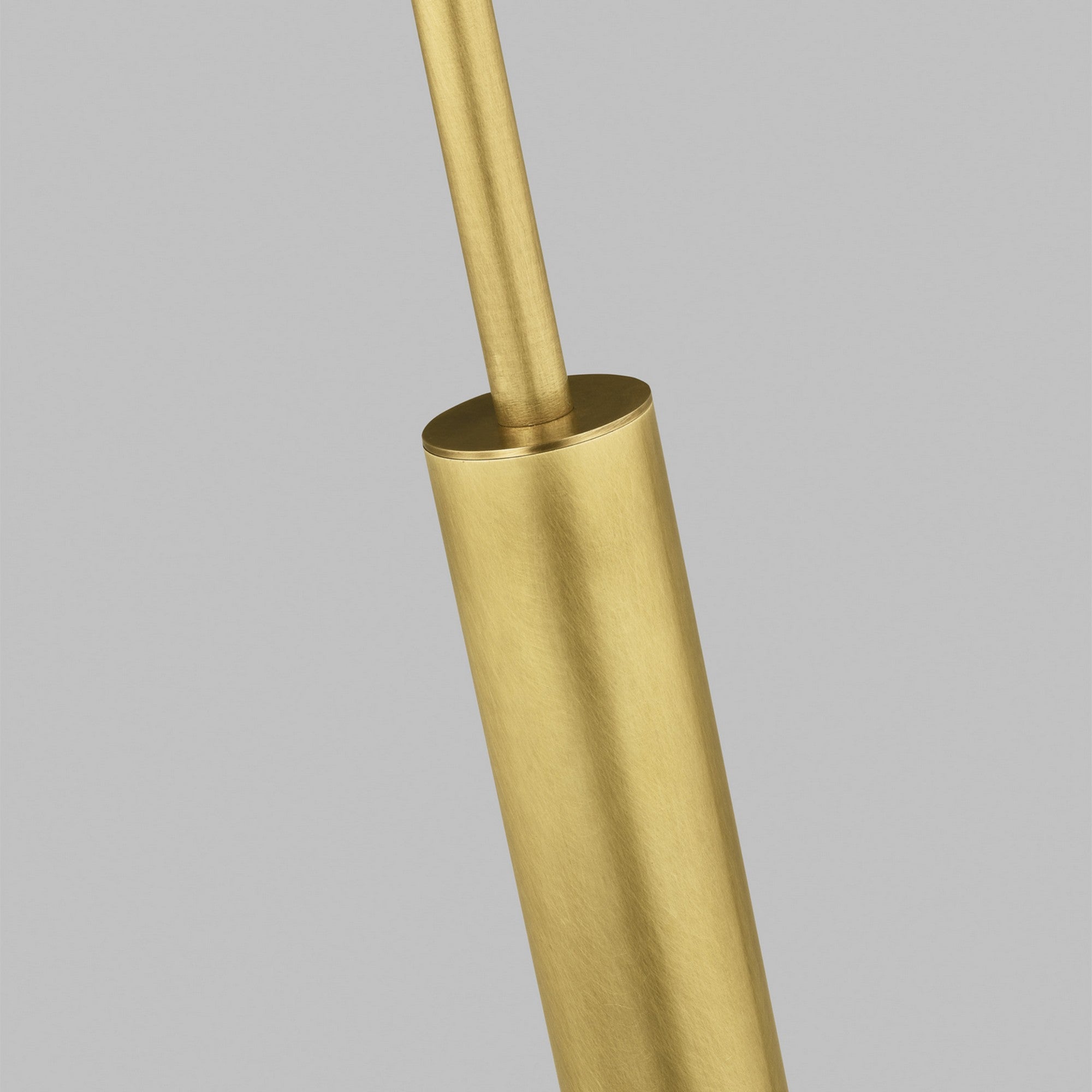 Ebell 17" LED Small Pendant, 277V, Natural Brass Finish - Bees Lighting