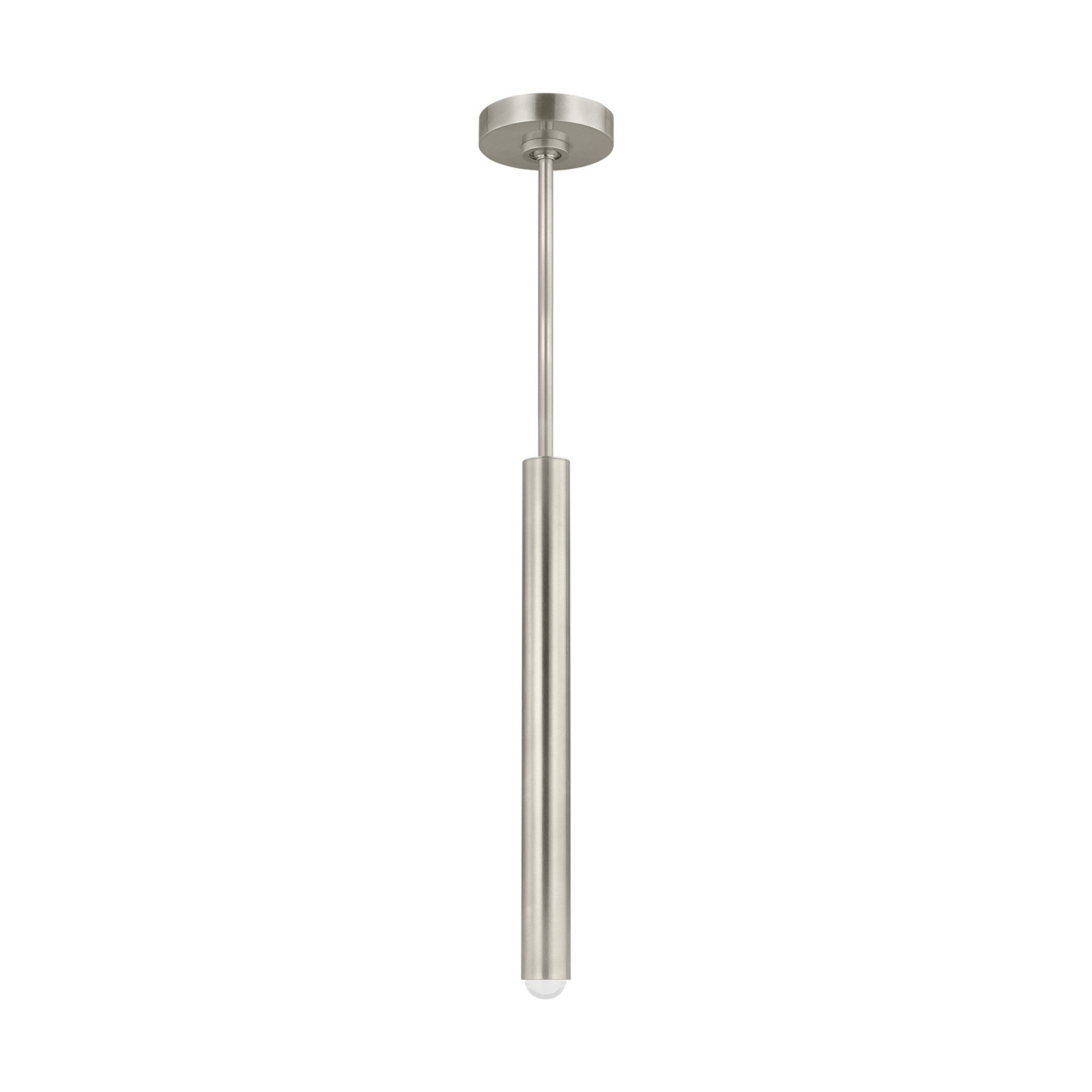 Ebell 17" LED Small Pendant, 277V, Antique Nickel Finish - Bees Lighting