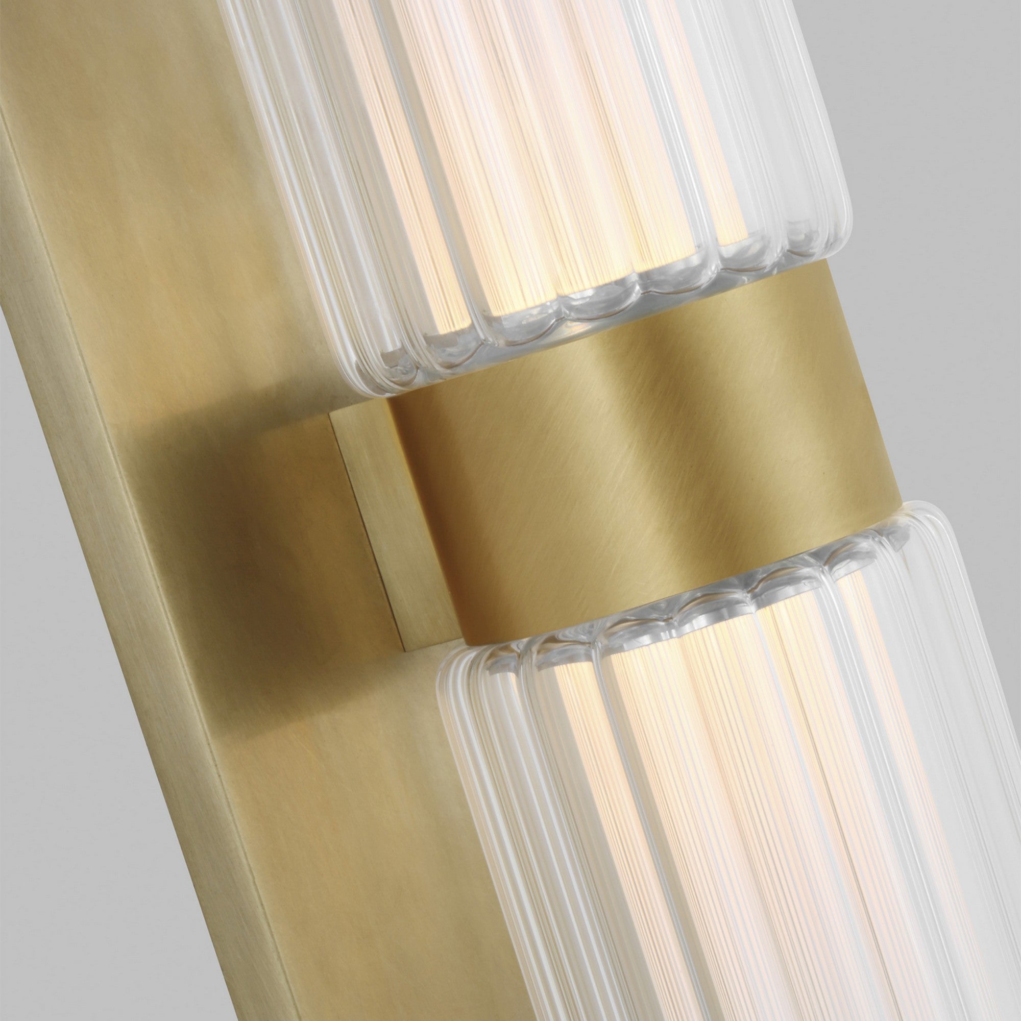 Langston 18" LED Bath Sconce, 277V, Plated Brass Finish - Bees Lighting