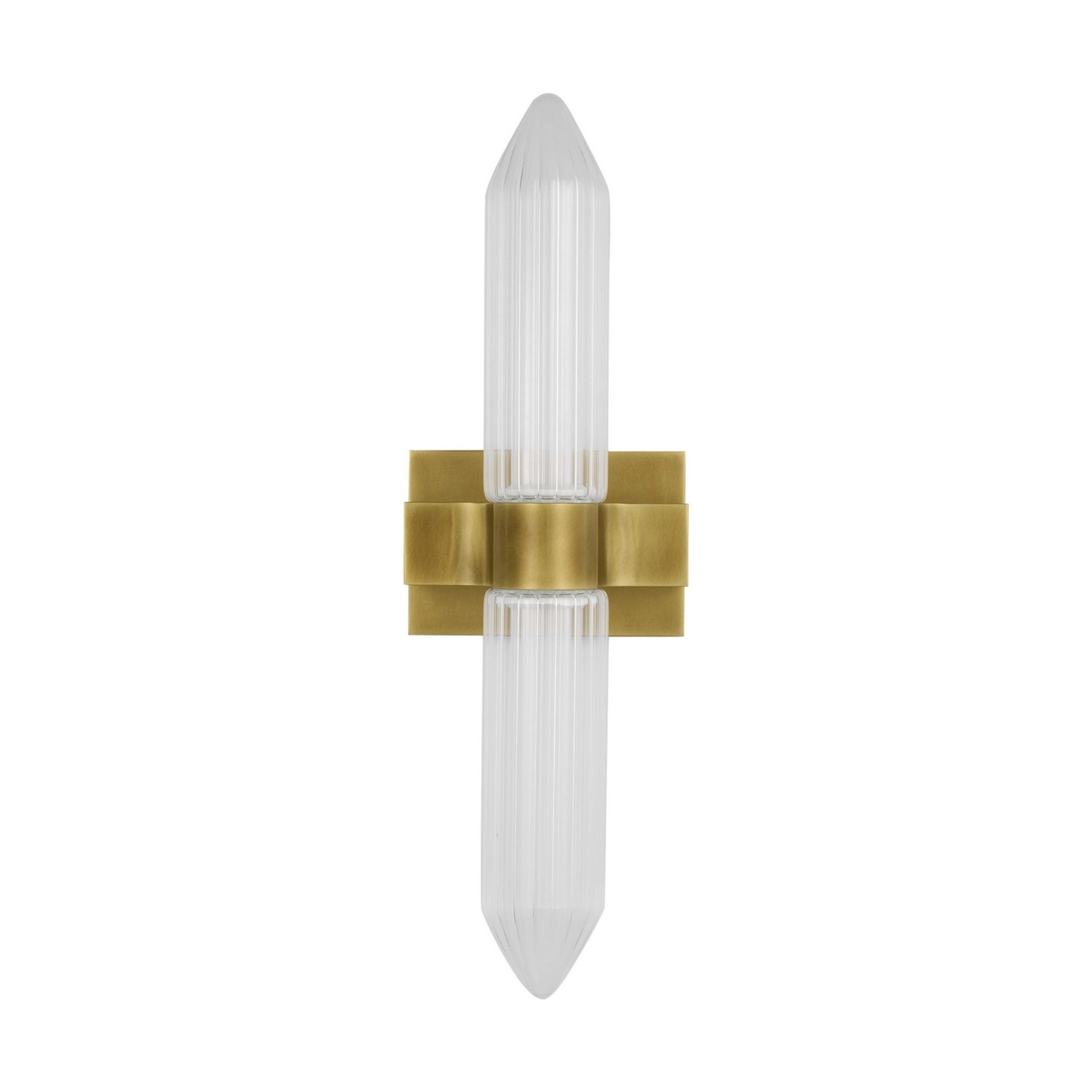 Langston 23" LED Bath Sconce, 120V, Plated Brass Finish - Bees Lighting