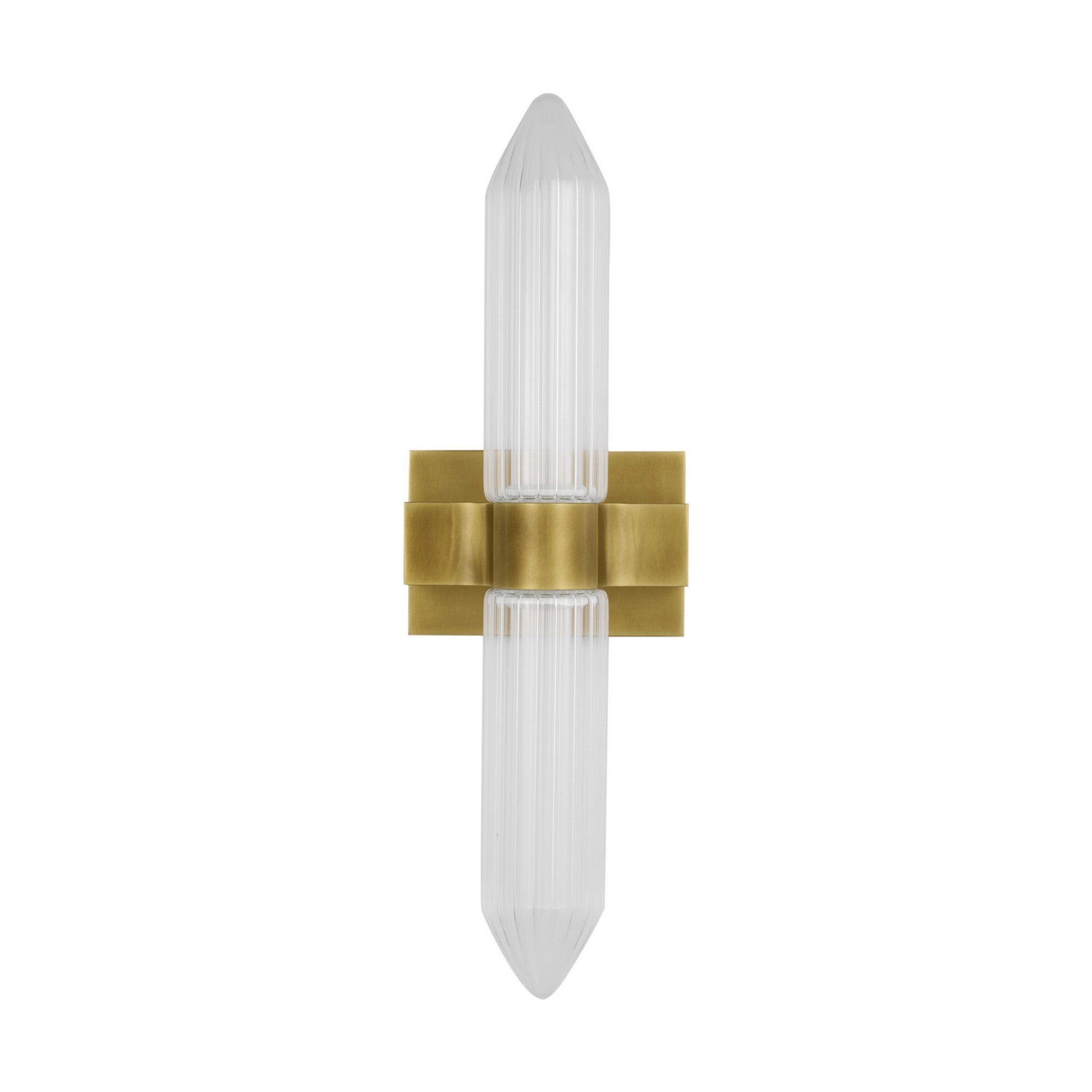 Langston 23" LED Bath Sconce, 120V, Plated Brass Finish - Bees Lighting