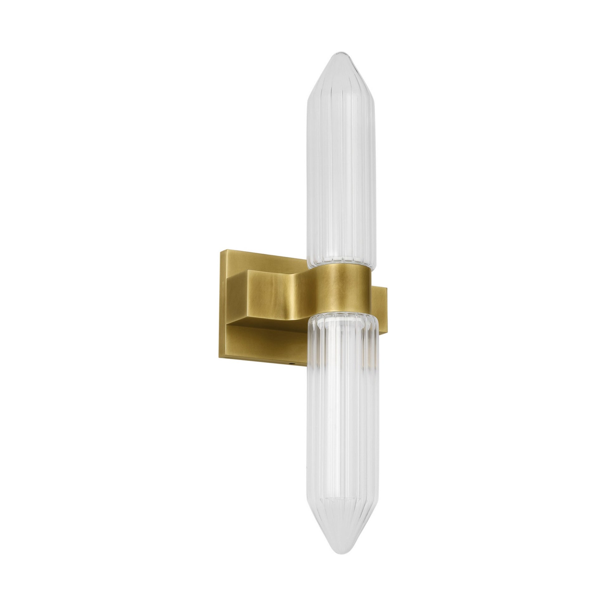 Langston 23" LED Bath Sconce, 120V, Plated Brass Finish - Bees Lighting