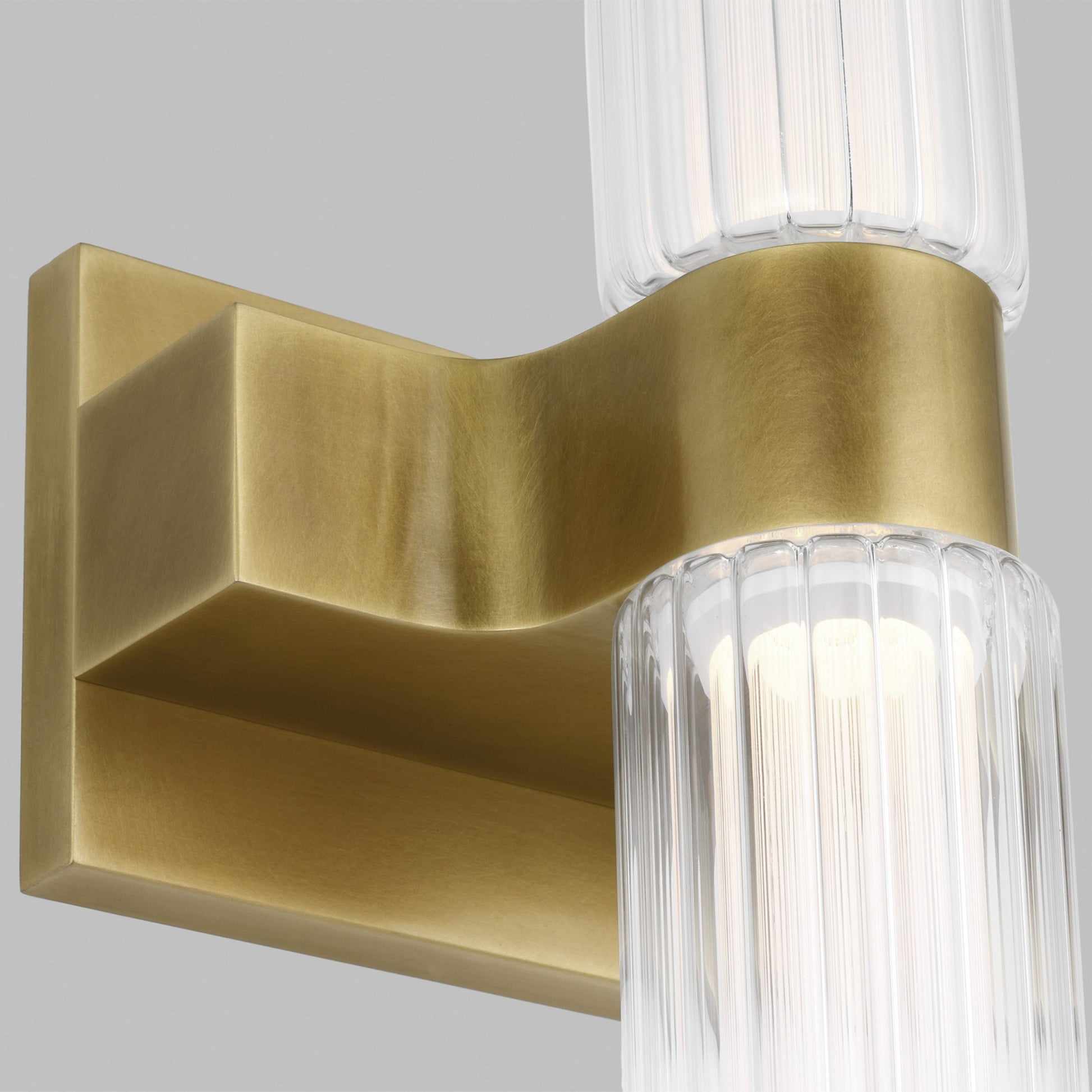 Langston 23" LED Bath Sconce, 120V, Plated Brass Finish - Bees Lighting