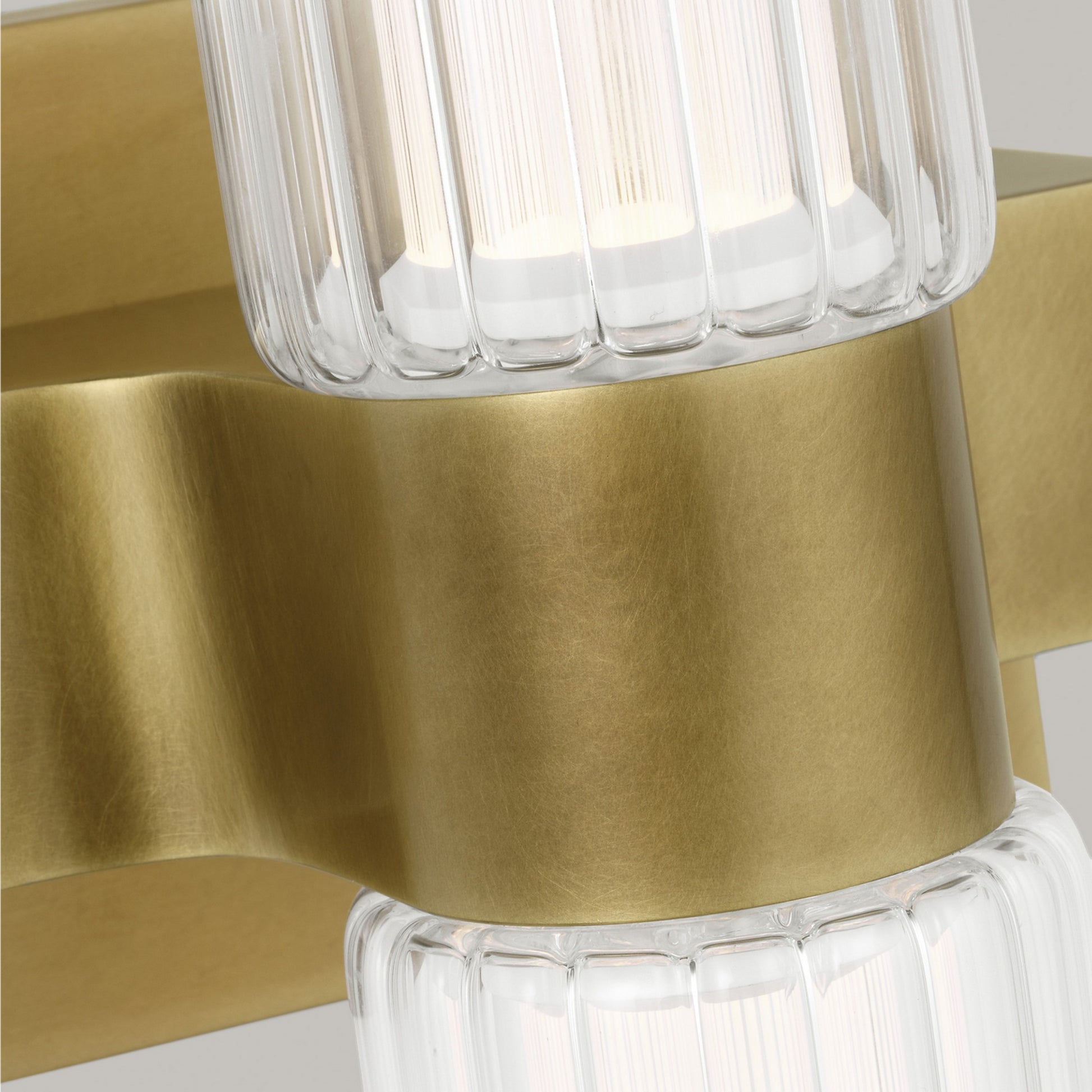 Langston 23" LED Bath Sconce, 120V, Plated Brass Finish - Bees Lighting