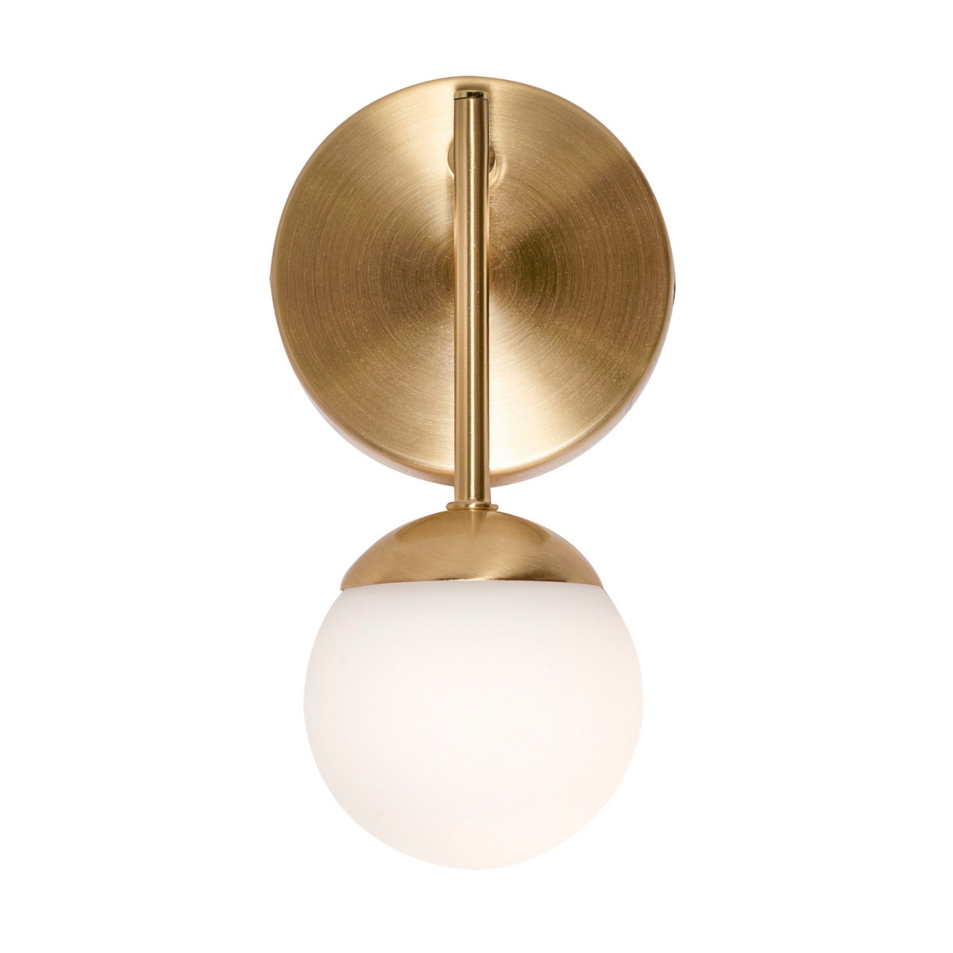 Pearl 9" LED Wall Sconce, Satin Brass Finish - Bees Lighting