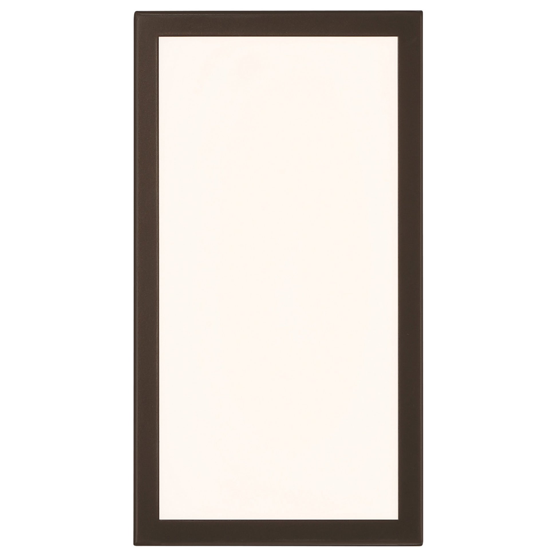 GEO Dual Voltage 12" LED Outdoor Wall Sconce, Bronze Finish - Bees Lighting