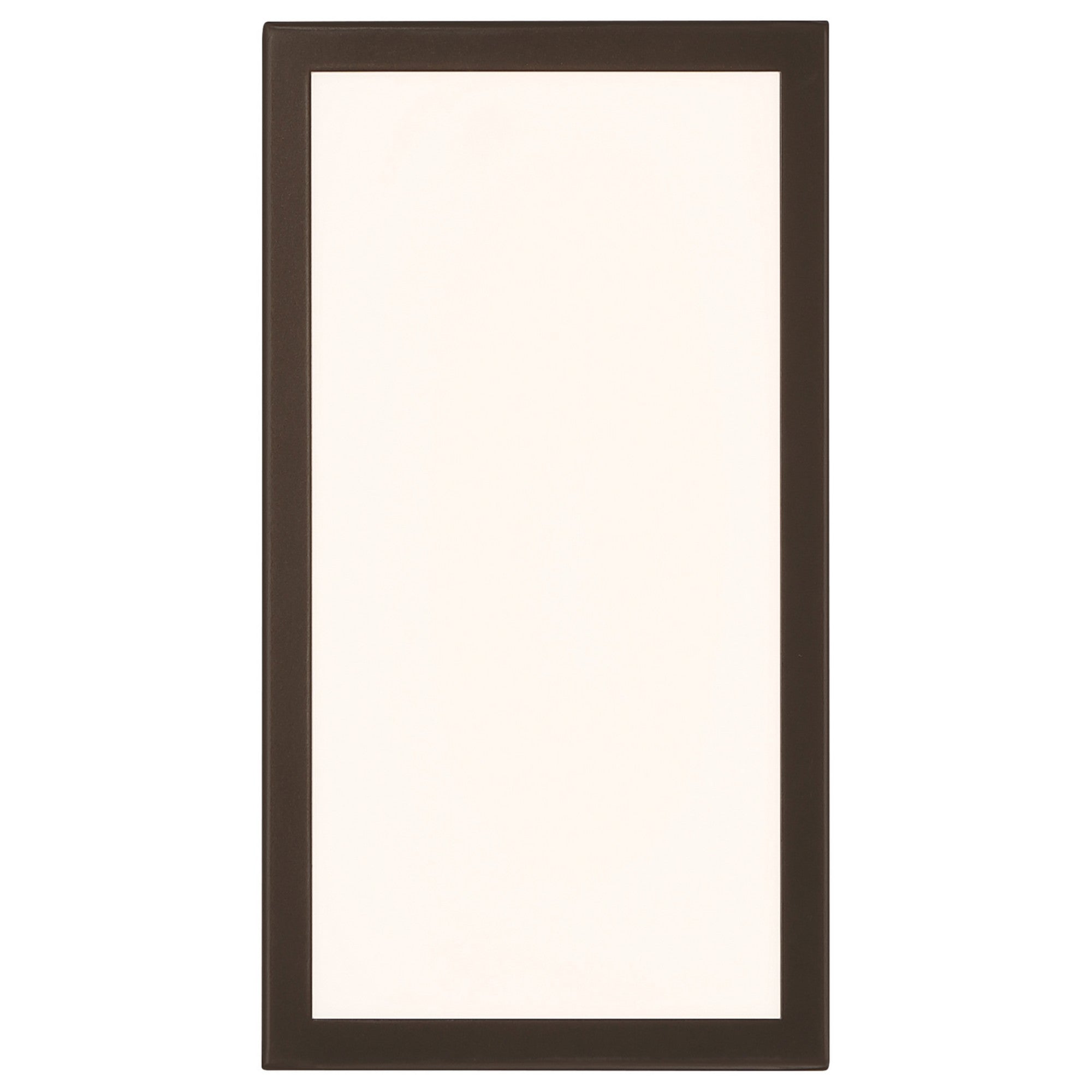 GEO Dual Voltage 12" LED Outdoor Wall Sconce, Bronze Finish - Bees Lighting