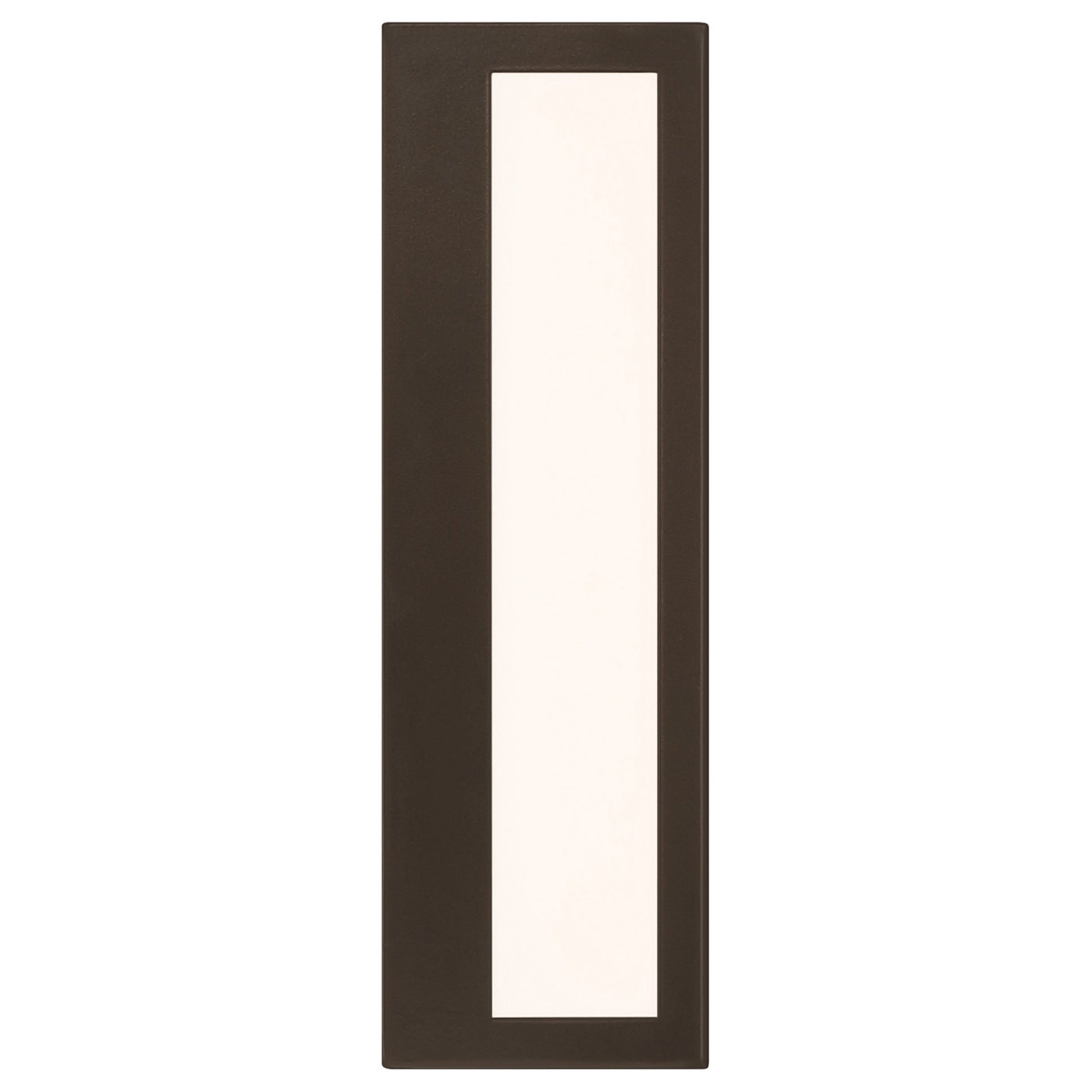 GEO Dual Voltage 12" LED Outdoor Wall Sconce, Bronze Finish - Bees Lighting