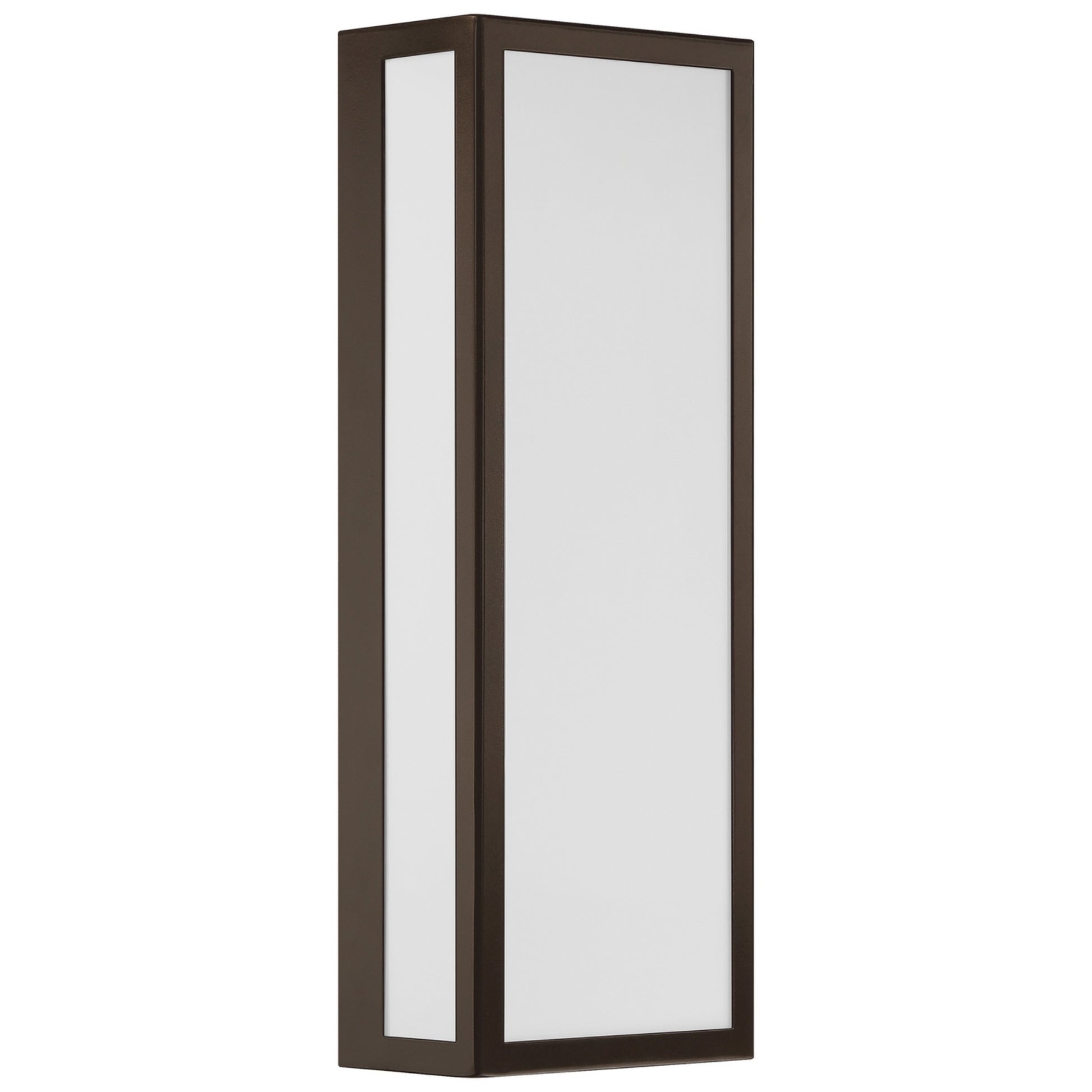 GEO Dual Voltage 18" LED Outdoor Wall Sconce, Bronze Finish - Bees Lighting