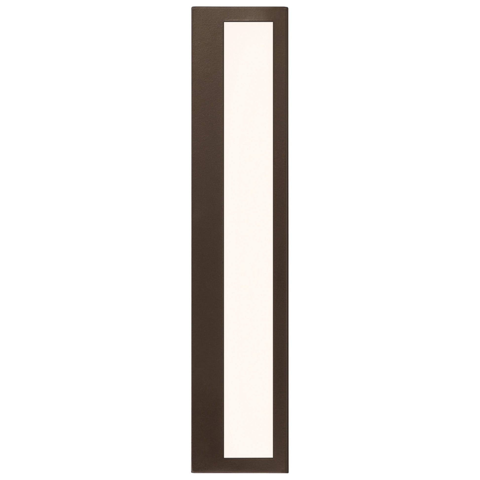 GEO Dual Voltage 18" LED Outdoor Wall Sconce, Bronze Finish - Bees Lighting