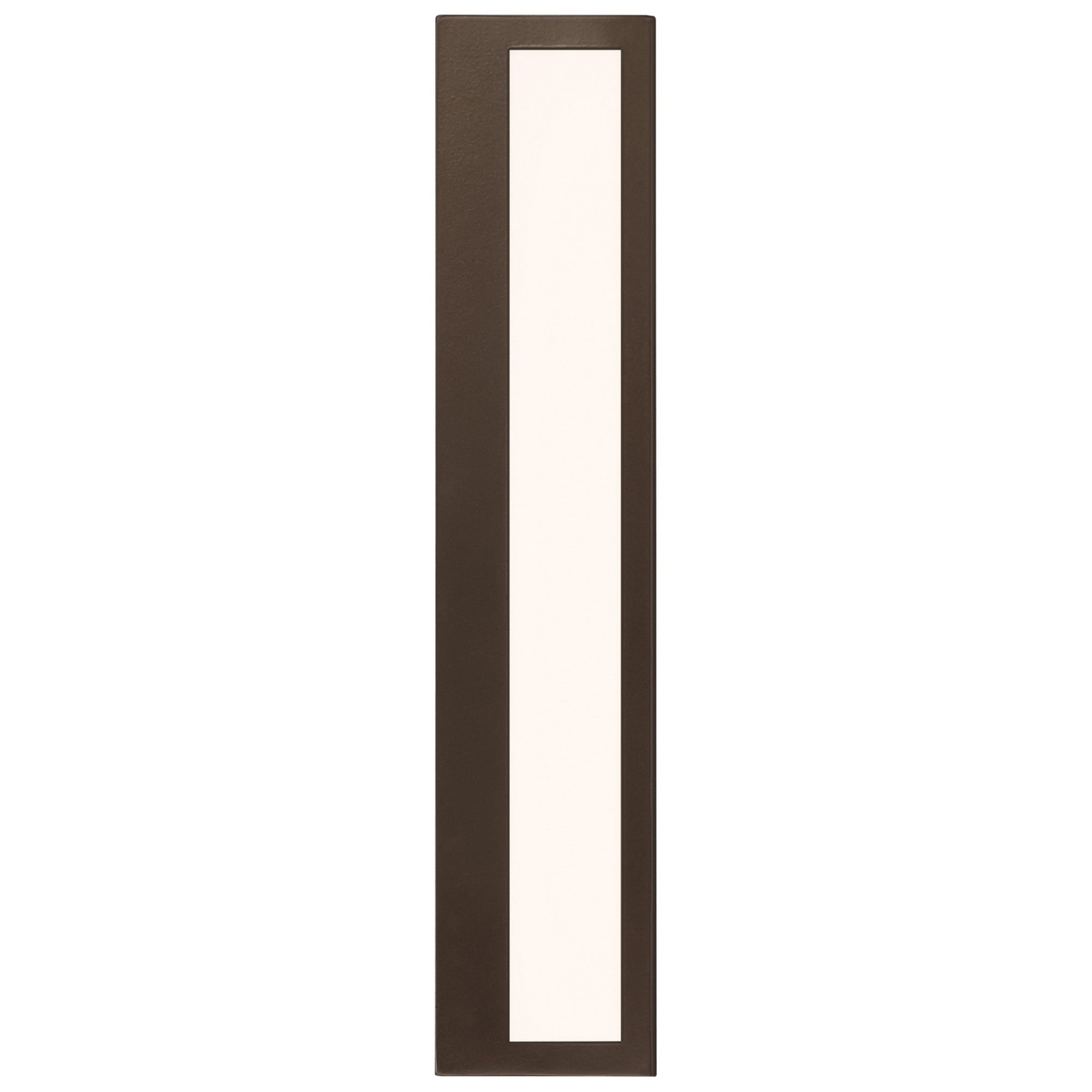 GEO Dual Voltage 18" LED Outdoor Wall Sconce, Bronze Finish - Bees Lighting