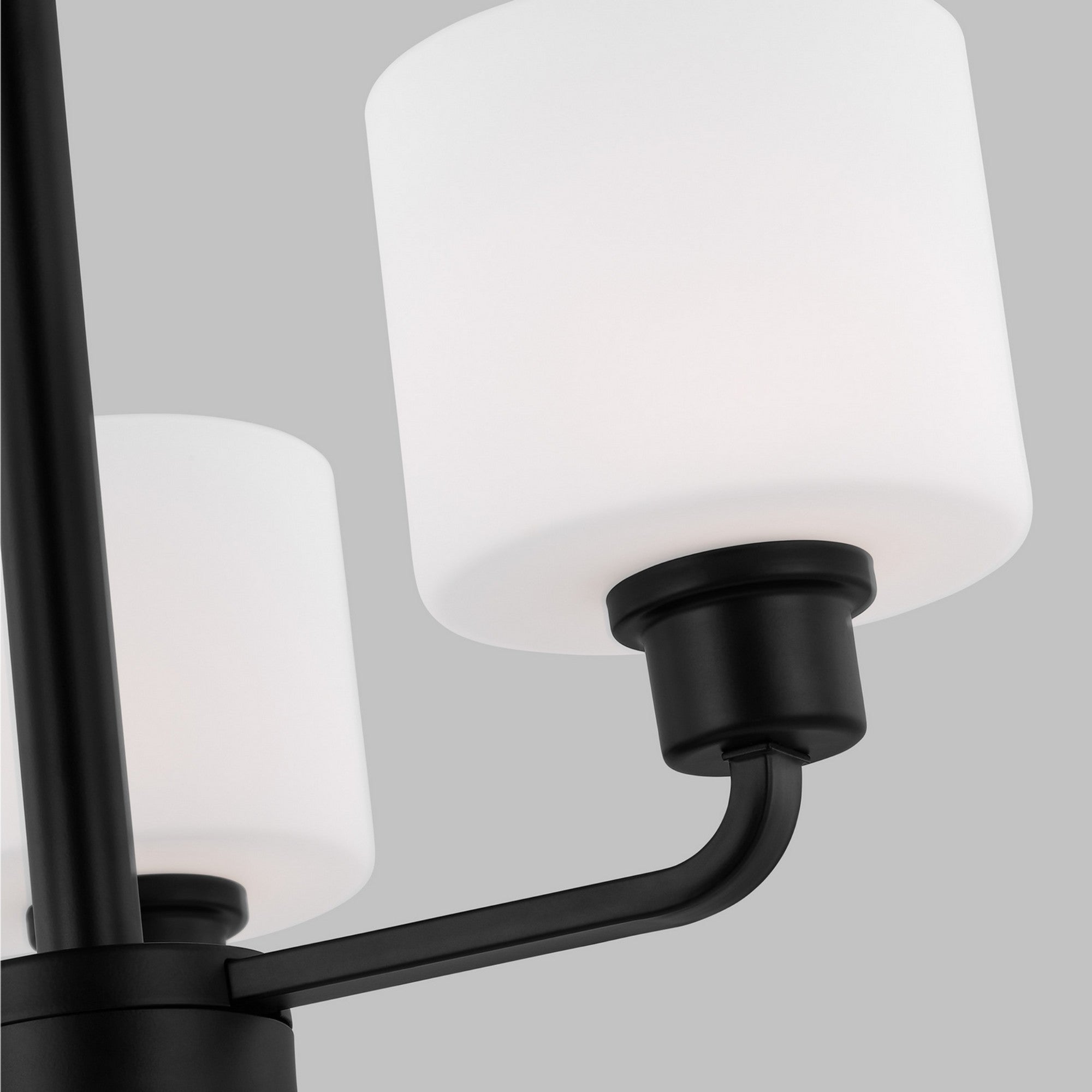 Canfield 20" 3-Light LED Chandelier, Midnight Black Finish - Bees Lighting