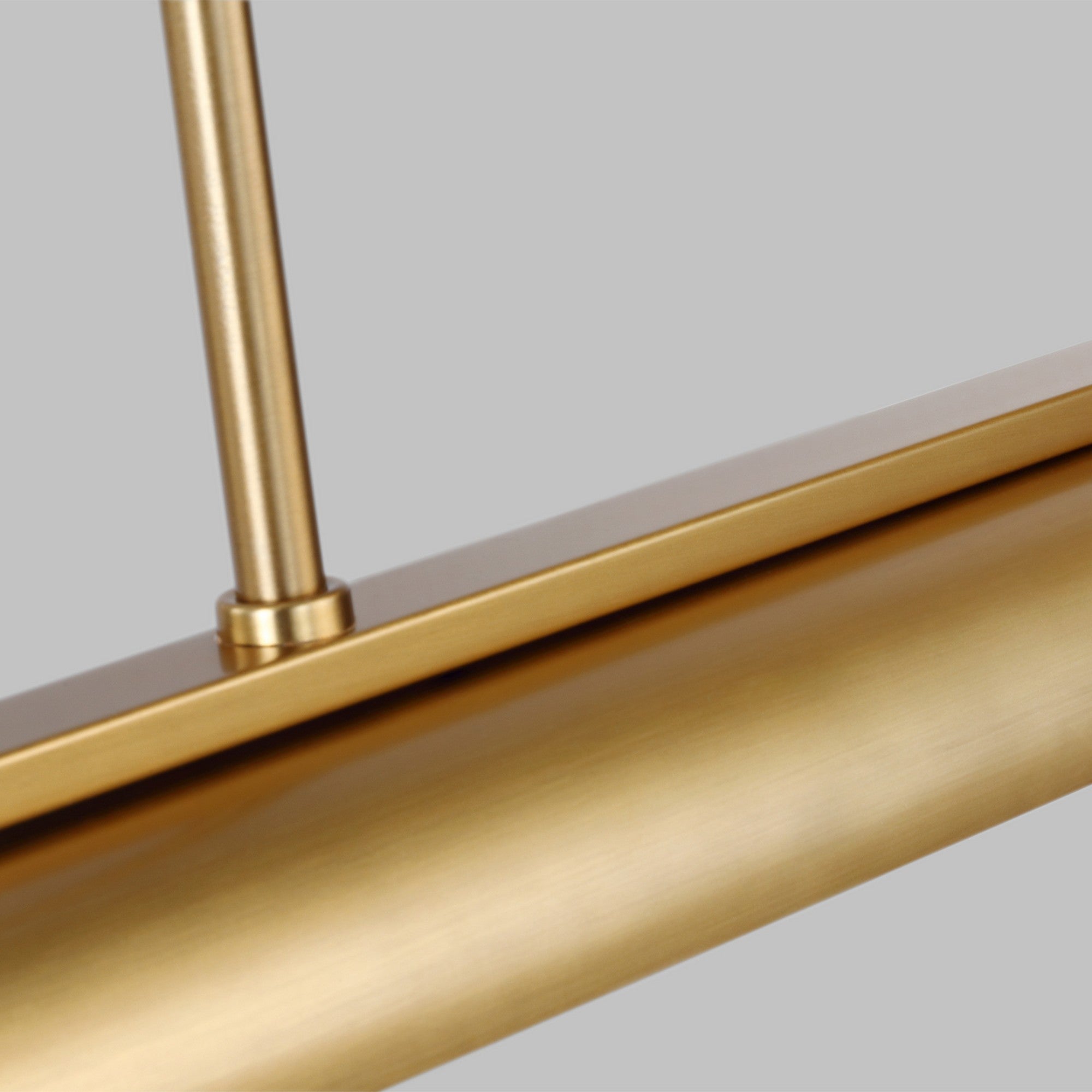 Carson 48" LED Linear Chandelier, Burnished Brass Finish - Bees Lighting