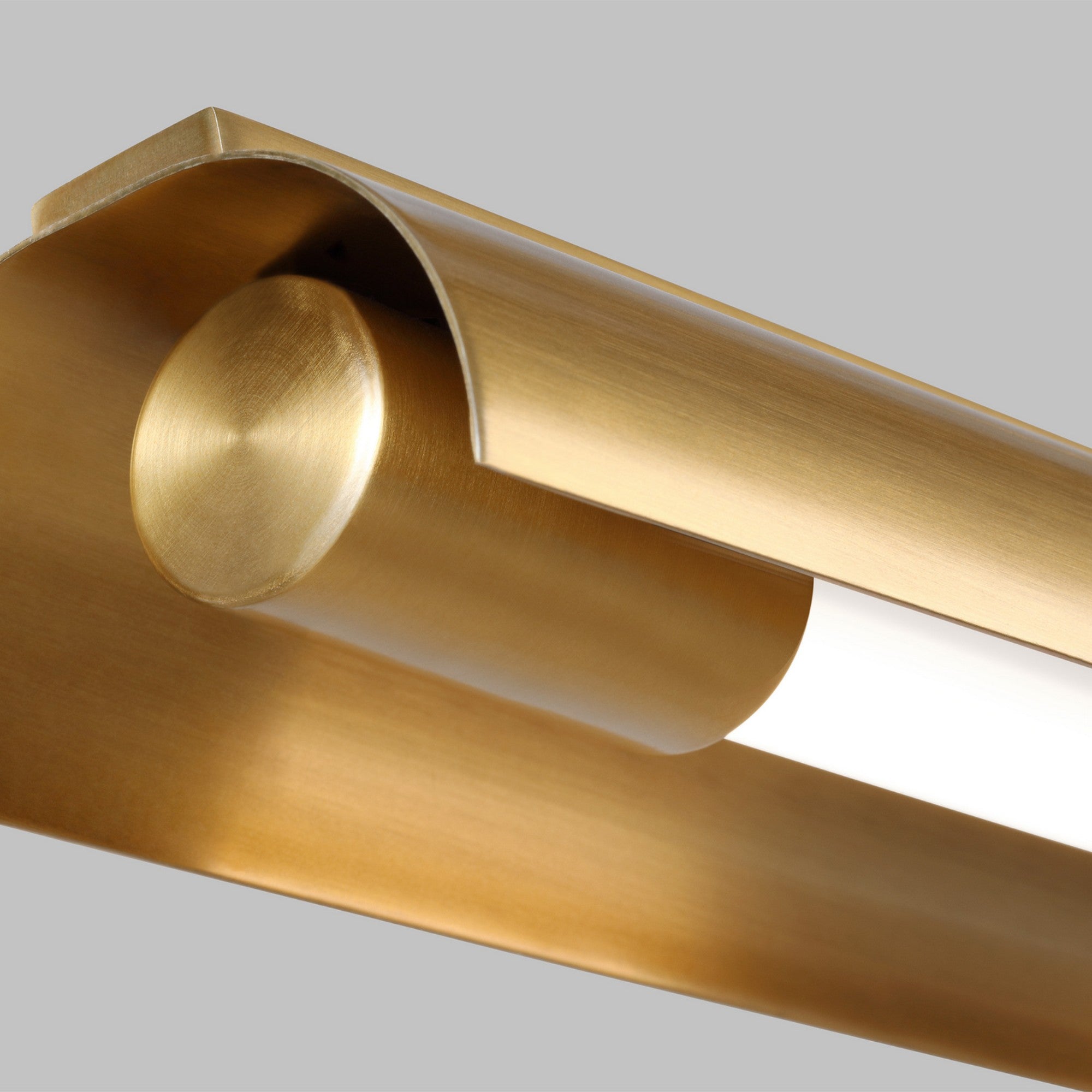 Carson 48" LED Linear Chandelier, Burnished Brass Finish - Bees Lighting