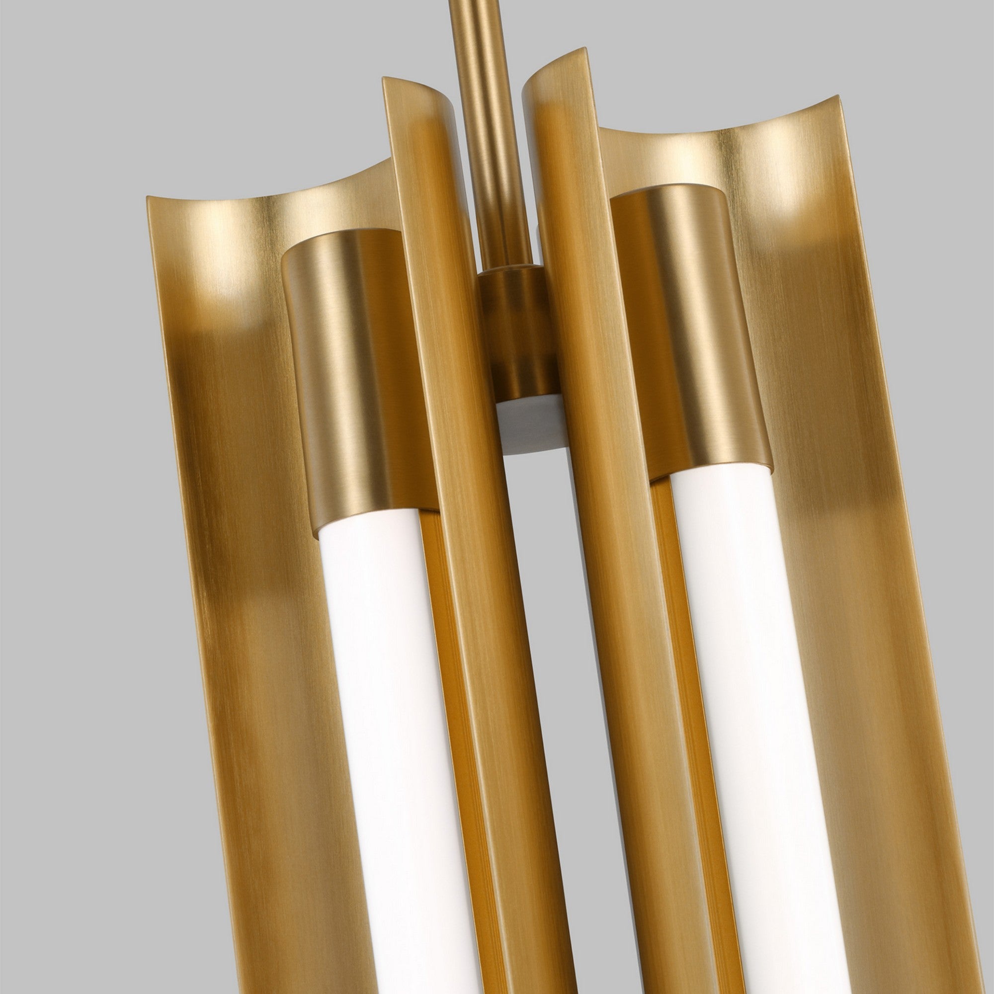 Carson 5" LED 4-Light Narrow Pendant, Burnished Brass Finish - Bees Lighting