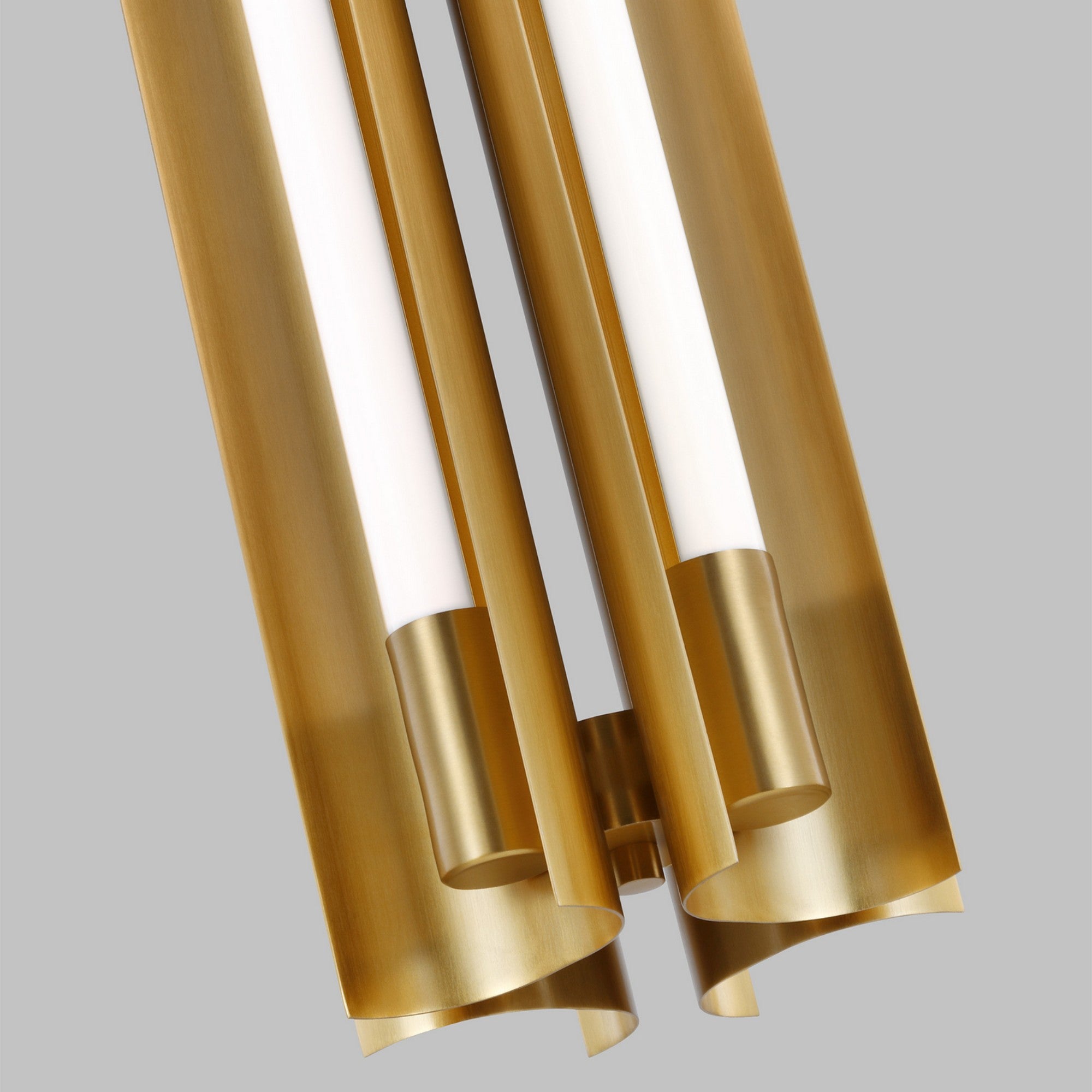 Carson 5" LED 4-Light Narrow Pendant, Burnished Brass Finish - Bees Lighting