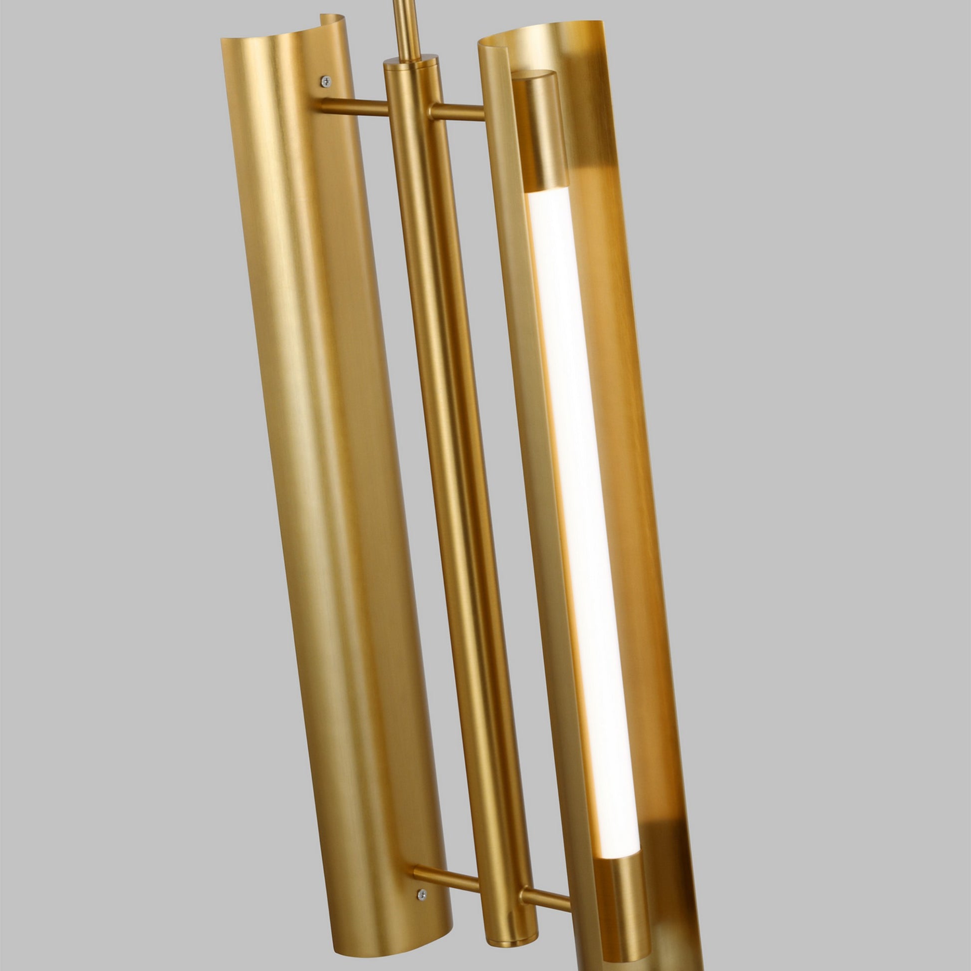 Carson 9" LED 2-Light Pendant, Burnished Brass Finish - Bees Lighting