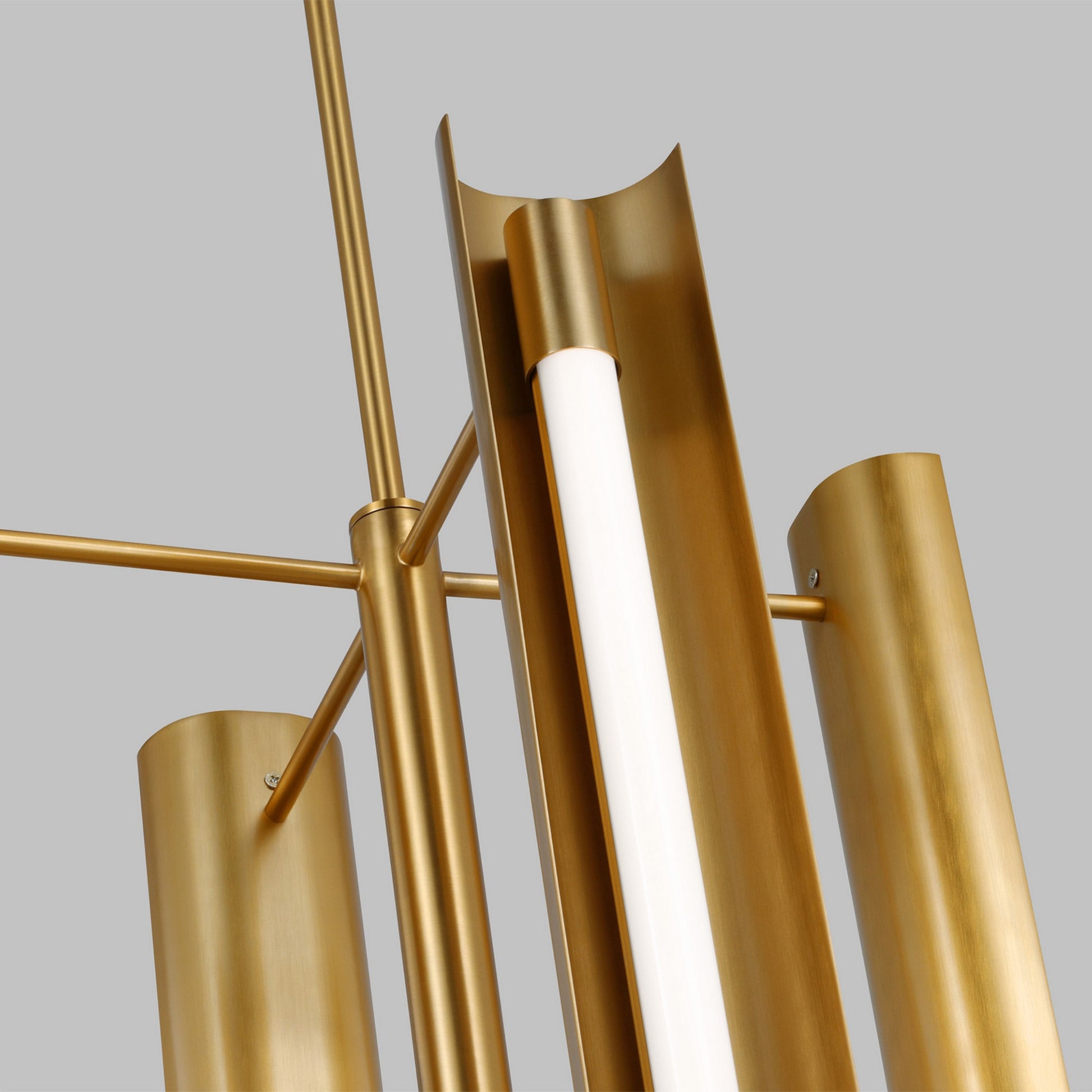 Carson 16" LED 4-Light Pendant, Burnished Brass Finish - Bees Lighting